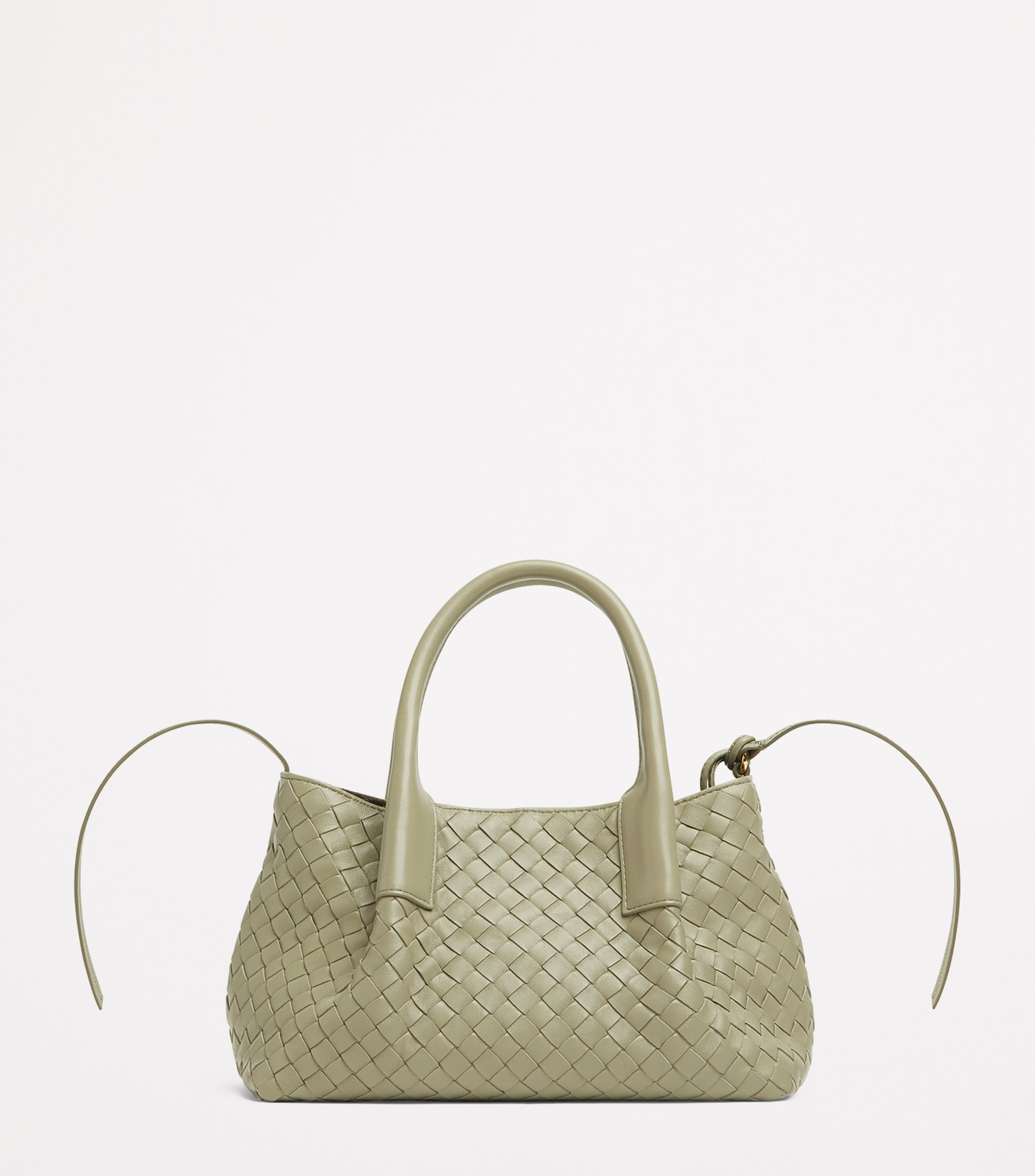 Bottega Veneta Small Leather Intrecciato Pinacoteca Tote Bag