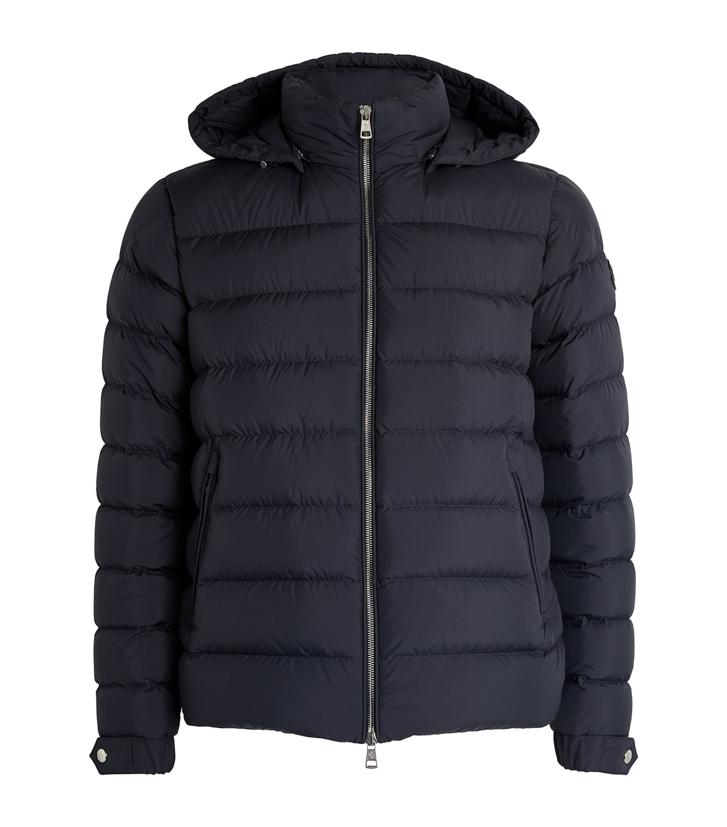 Shop Moncler Hooded Arneb Jacket In Blue