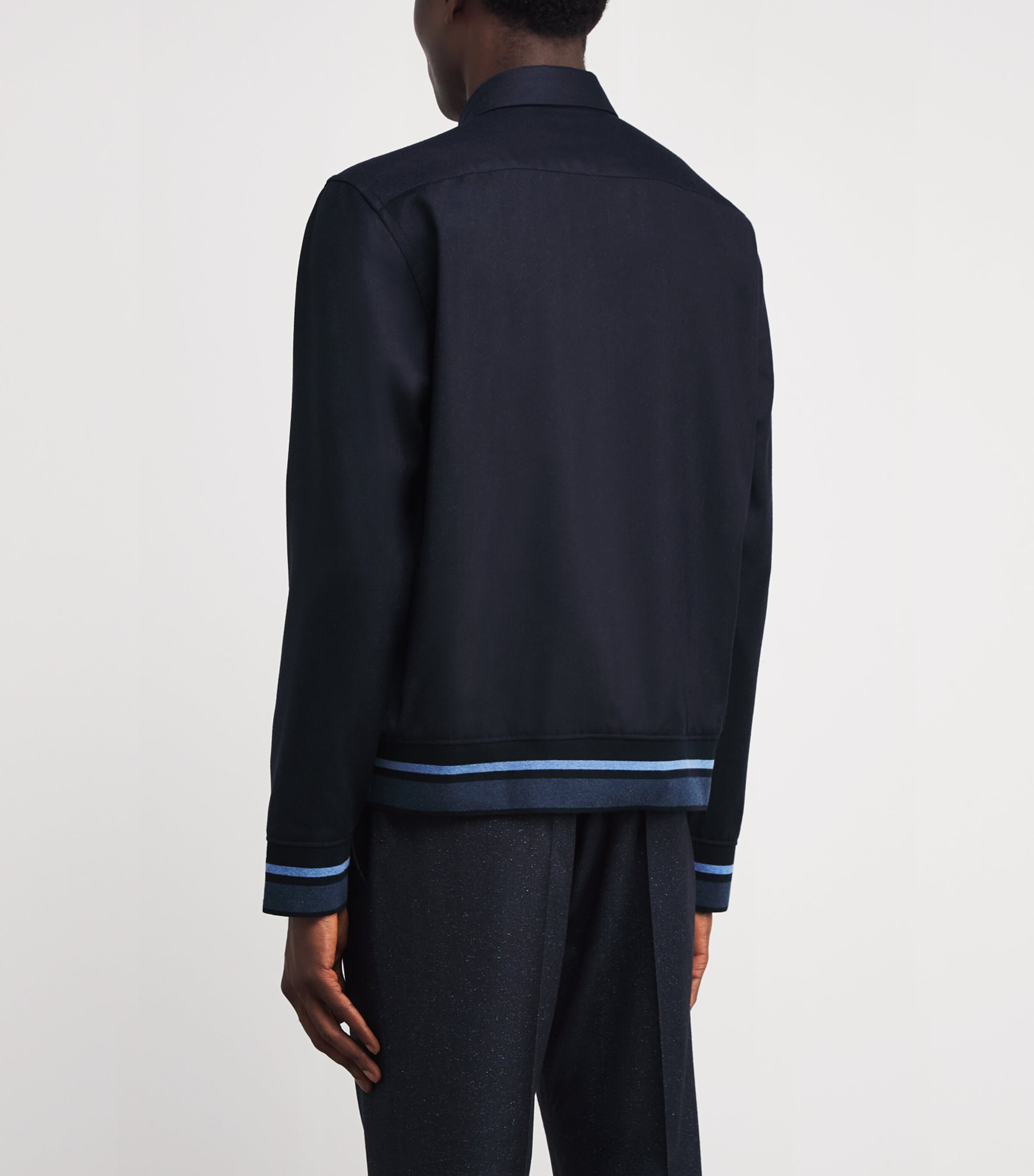 Cotton Casual-Fit Shirt 47B_NAVY Image 4