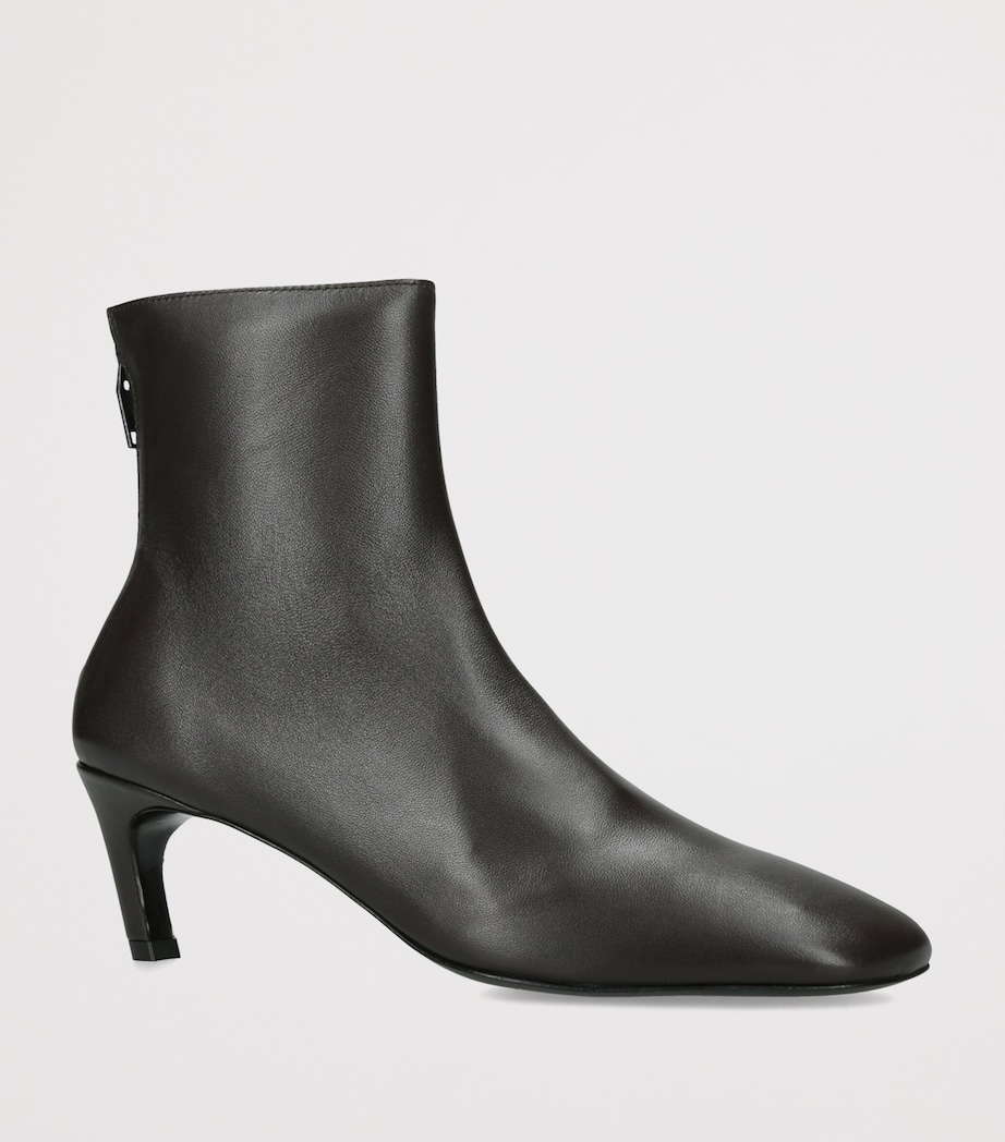 Toteme Leather Ankle Boots 60 Black Image 2