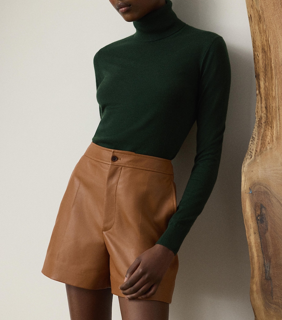 Cashmere Rollneck Sweater DARK RACING GREEN Image 5