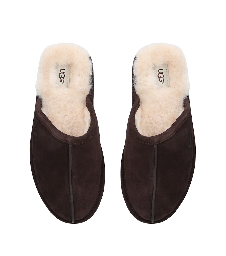 Suede Scuff Slippers DARK BROWN Image 3