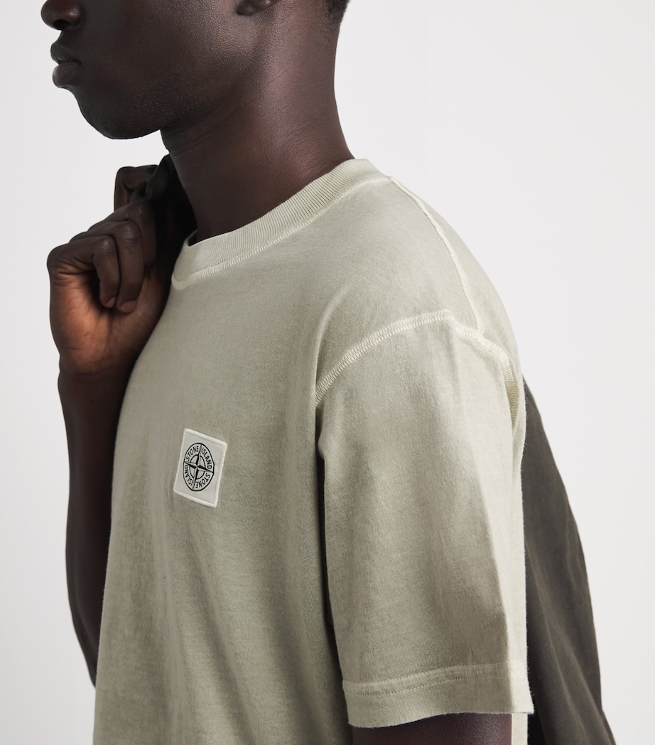 Stone Island Mens Cotton Logo T-Shirt Image 3