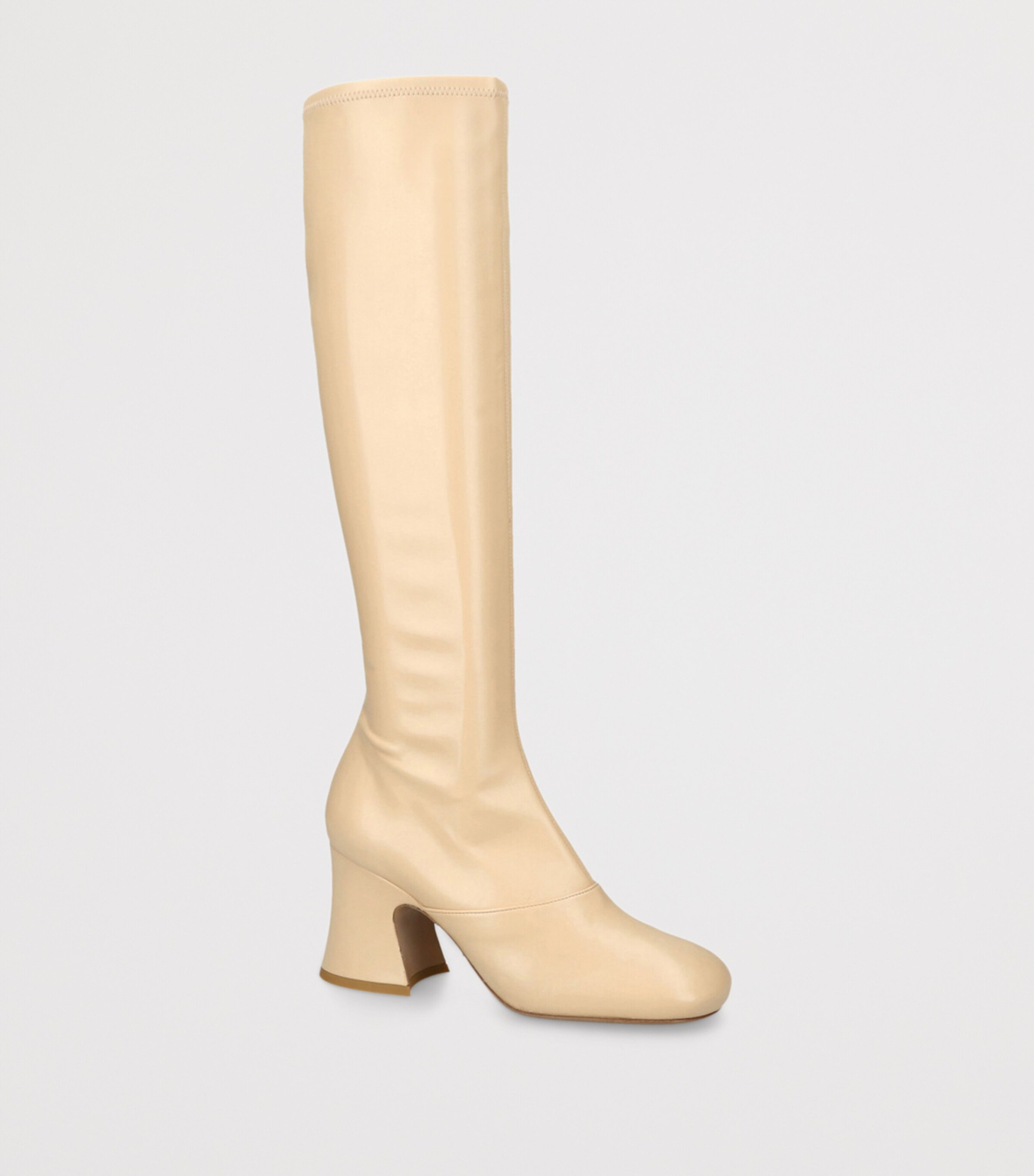 Leather Janis Over-The-Knee Boots 80 YELLOW Image 3