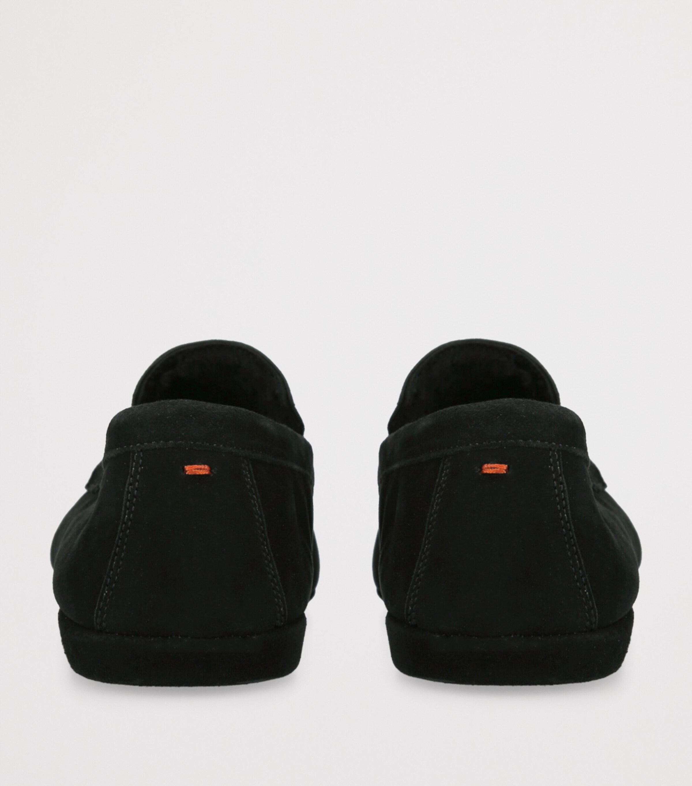 Santoni Suede Carlo Slippers Grey/dark Image 2