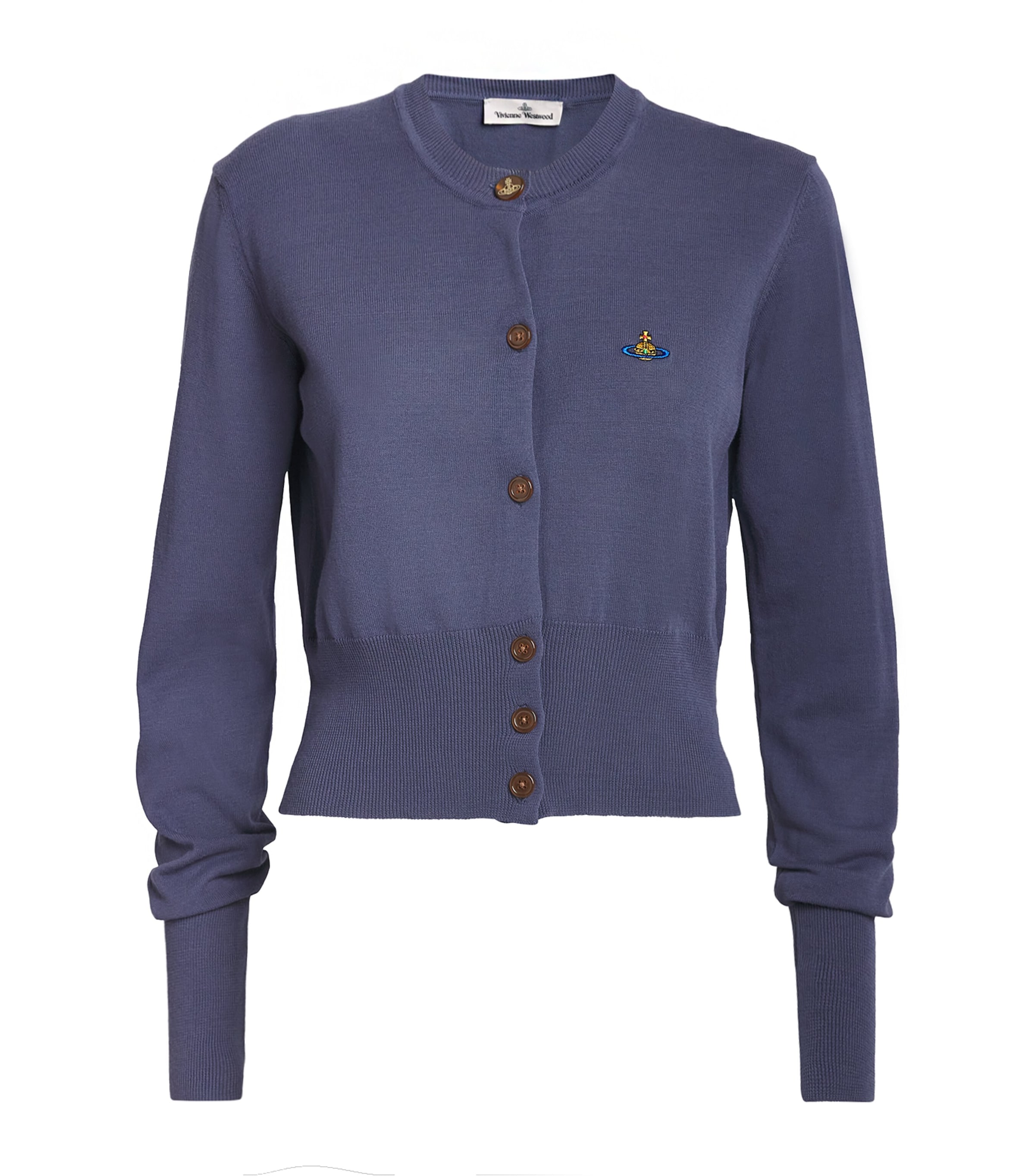 Shop Vivienne Westwood Virgin Wool Bea Cropped Cardigan