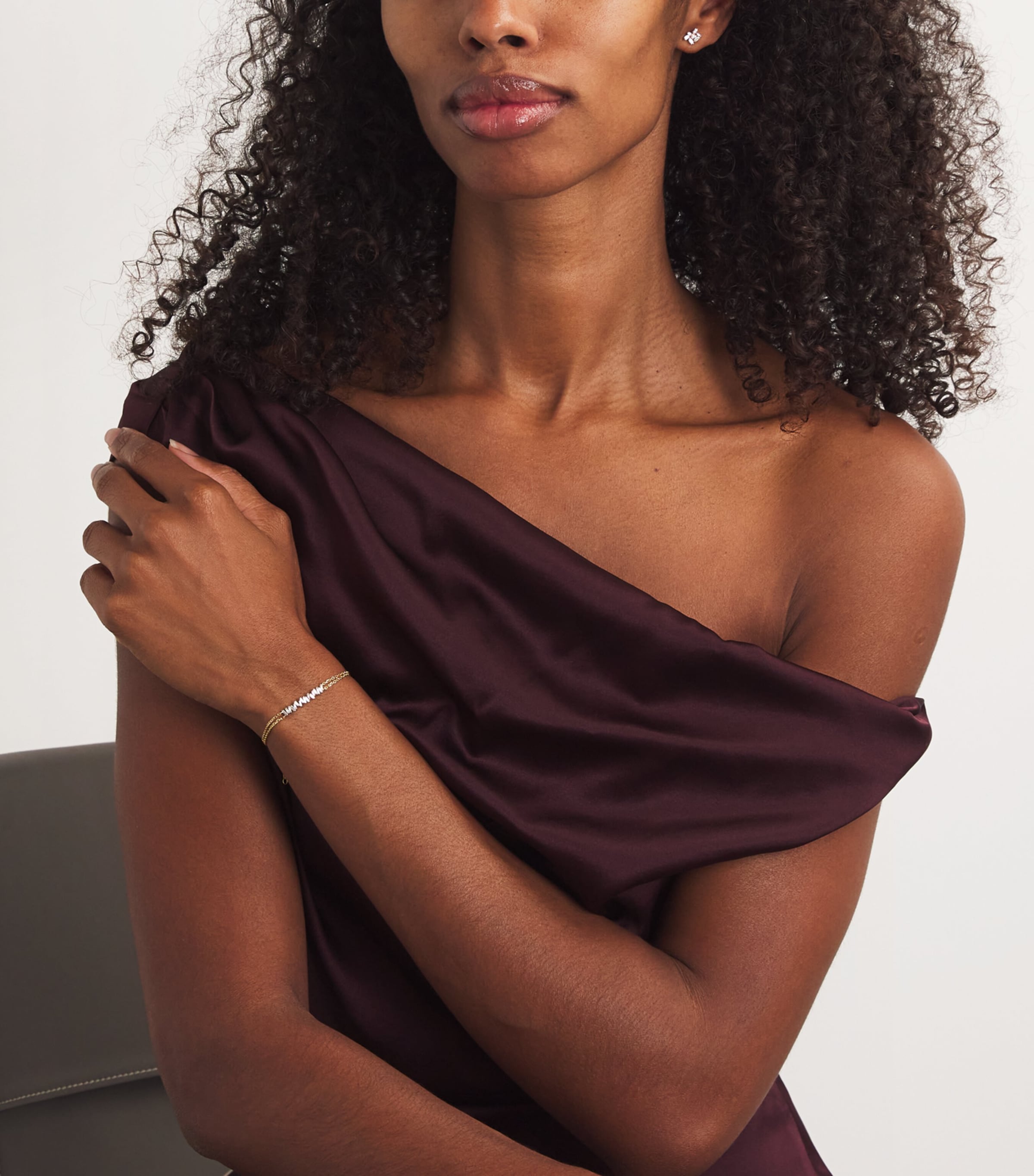 Yellow Gold and Diamond Classic Bar Bracelet 18K YG/WD Image 5