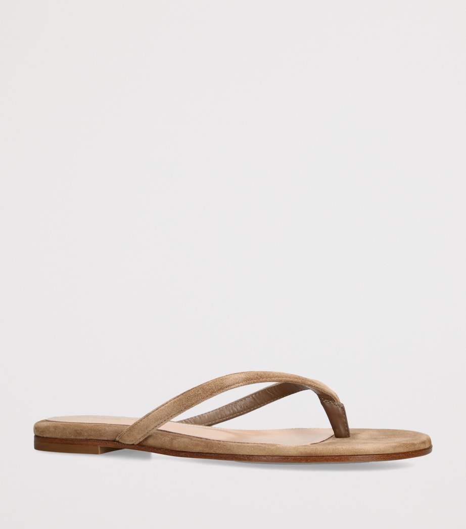 Suede Calypso Sandals CAMEL Image 3