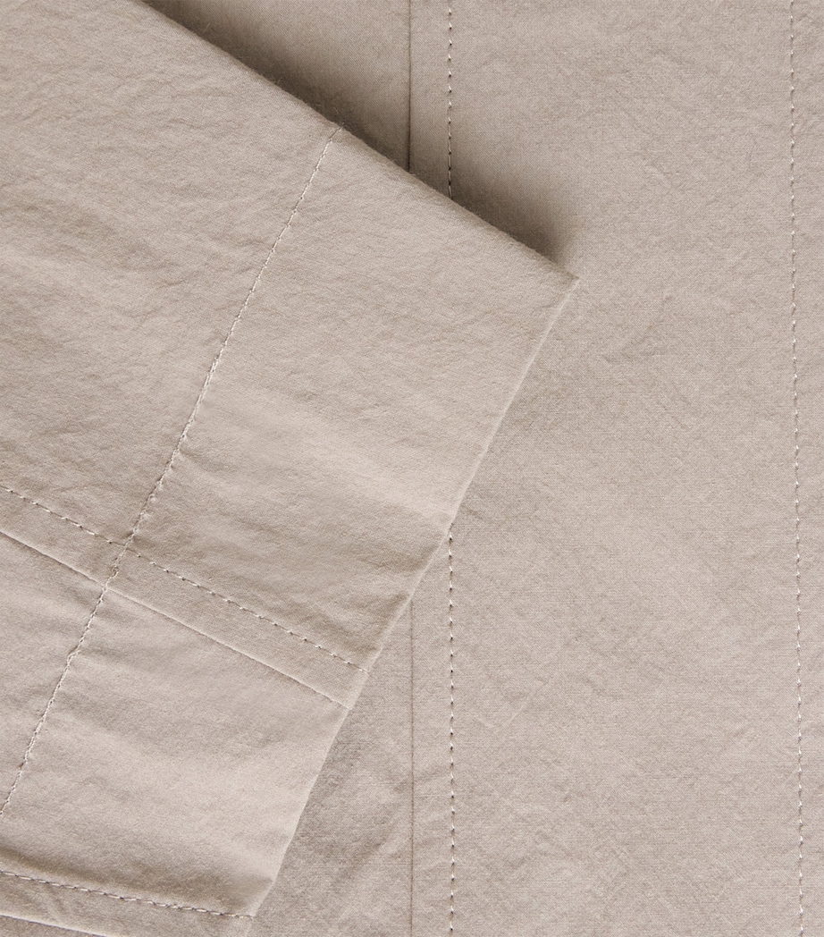 St. Agni Womens Stretch-Organic Cotton Carpenter Jacket Grey Stone Image 6