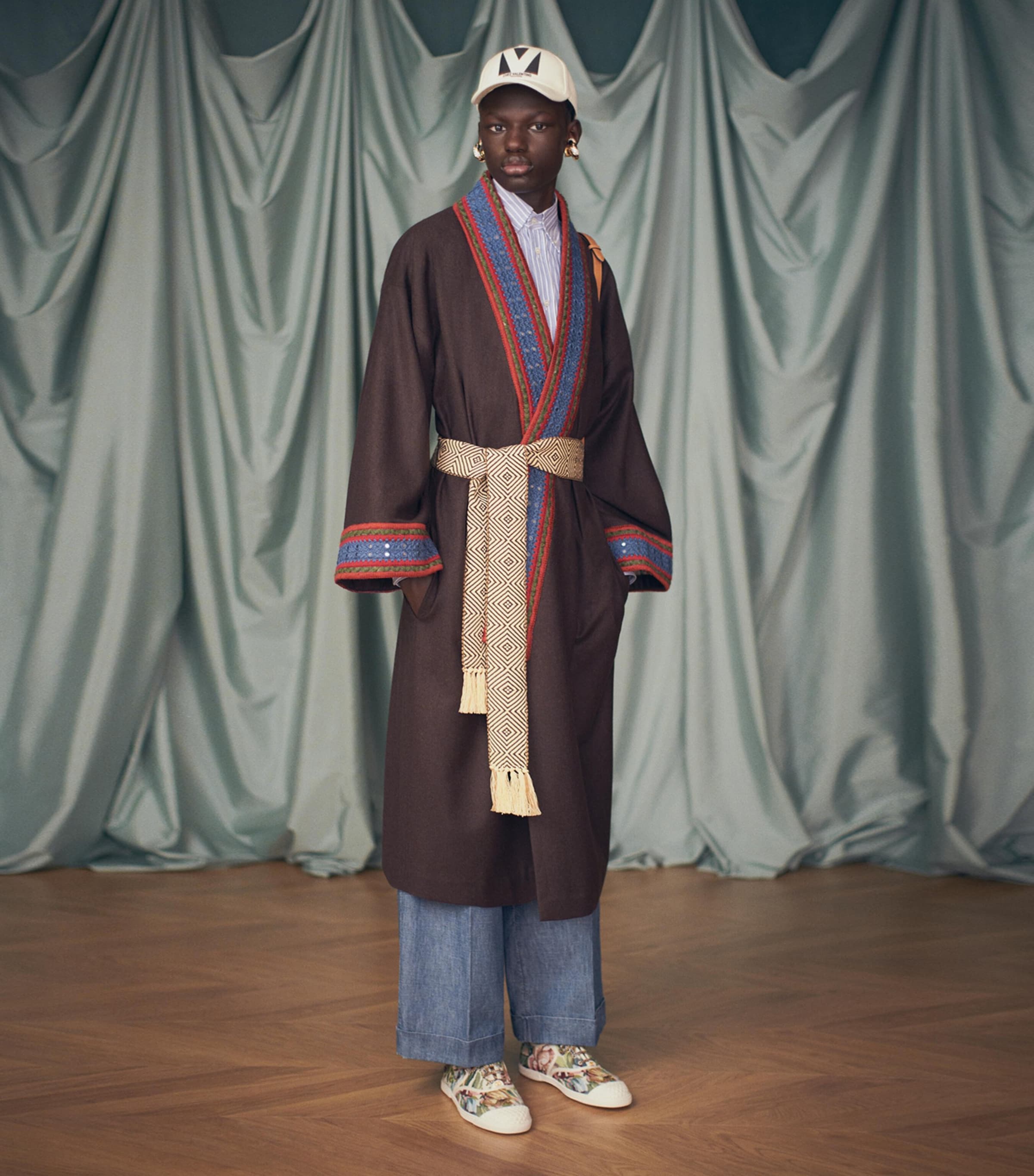 Cotton V Baseball Cap 0AN Image 7