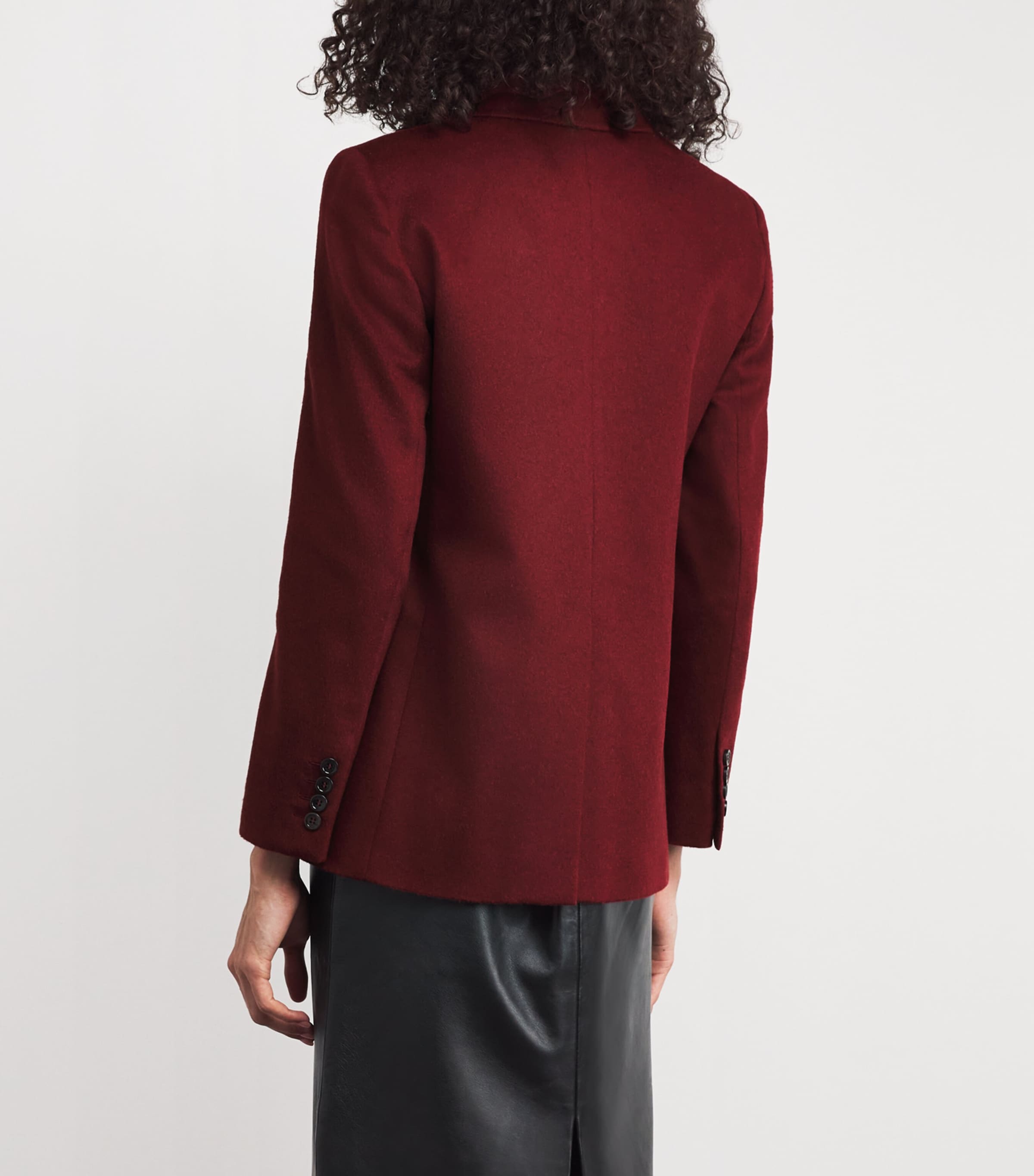 Camel Hair Blazer RASPBERRY Image 4