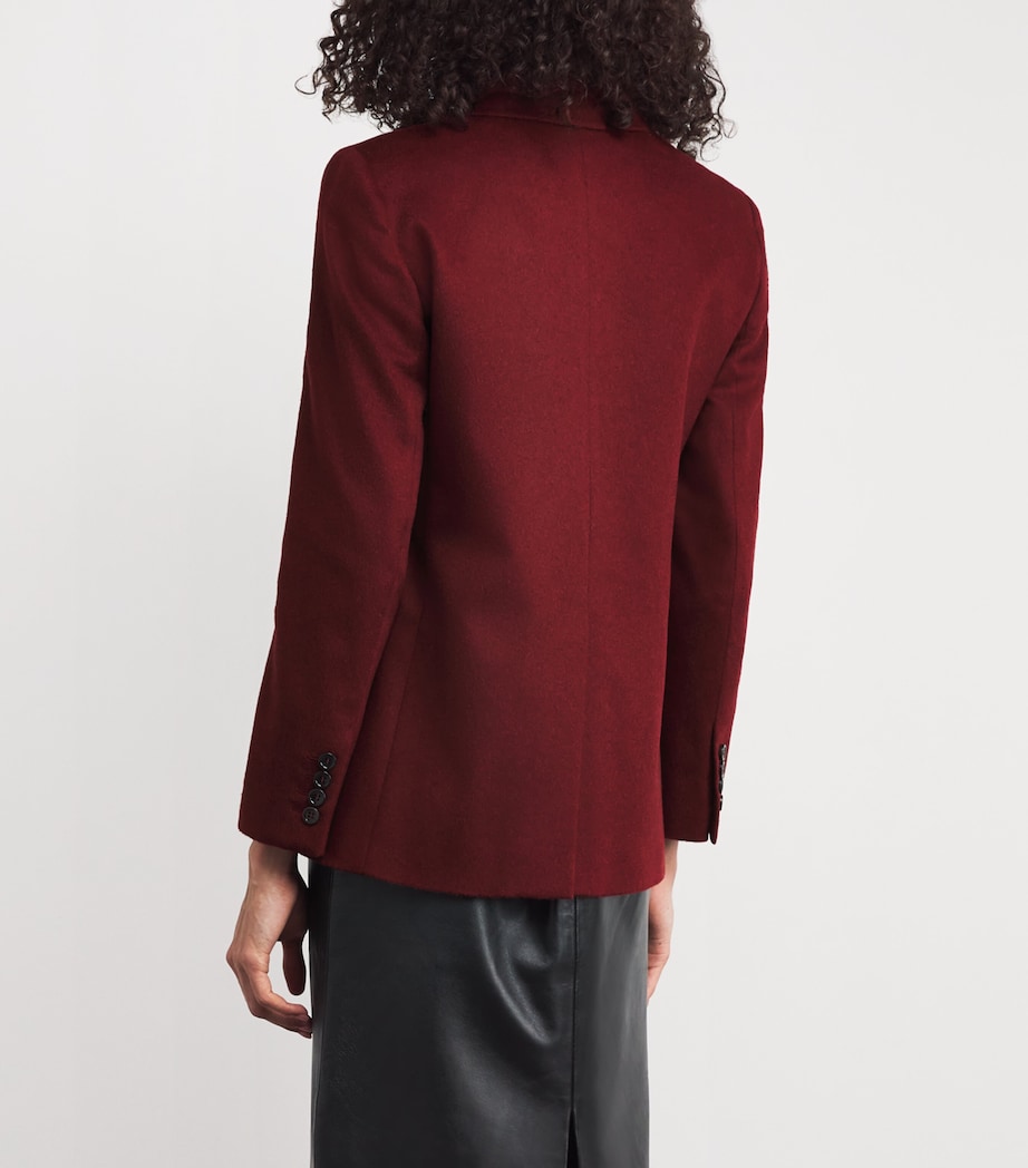 Camel Hair Blazer RASPBERRY Image 4