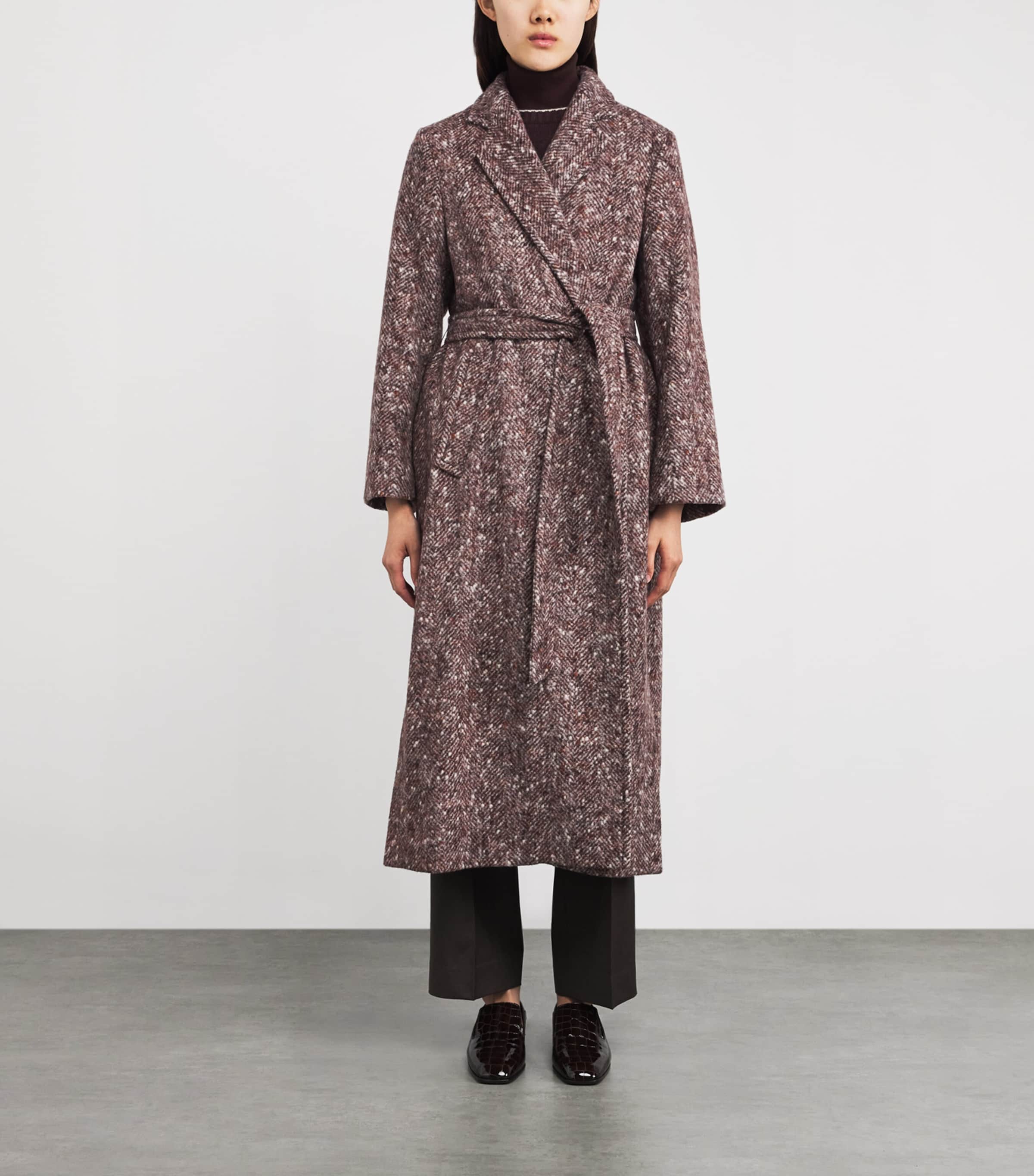 Herringbone Wrap Coat MOSTO Image 3