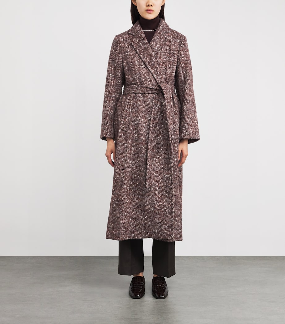 Herringbone Wrap Coat MOSTO Image 3