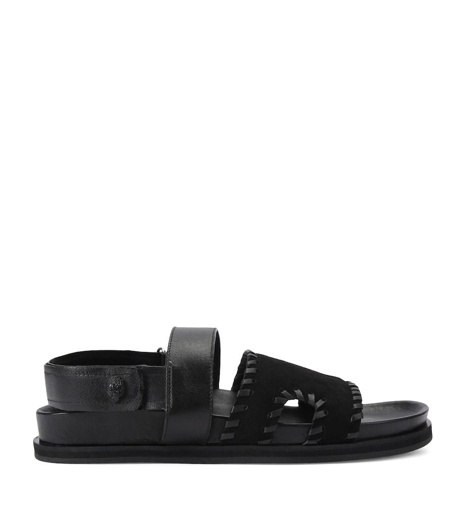 Kurt Geiger London Suede Baker Sandals Black Image 1