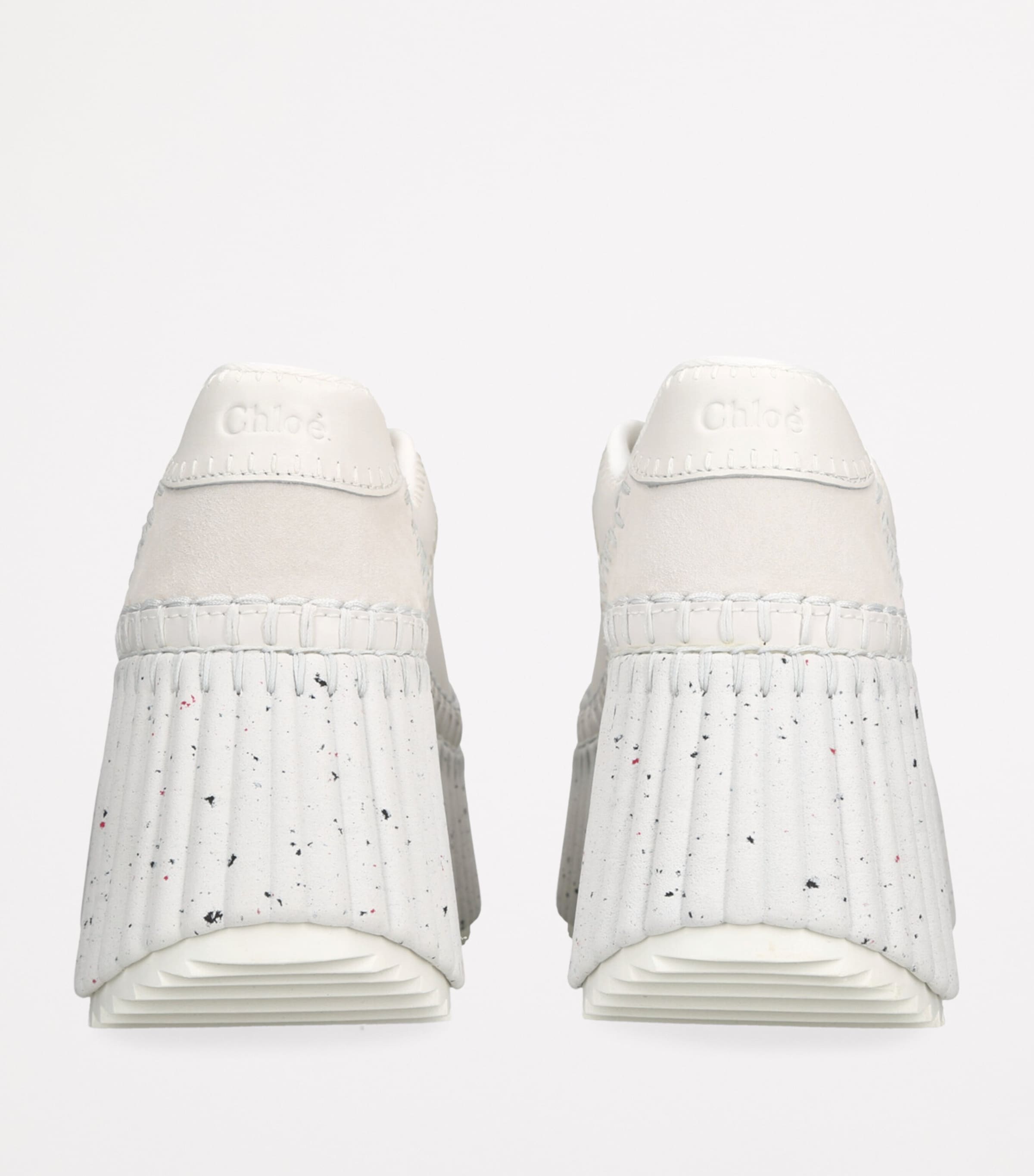 Leather Nama Runner Platform Sneakers WHITE Image 2