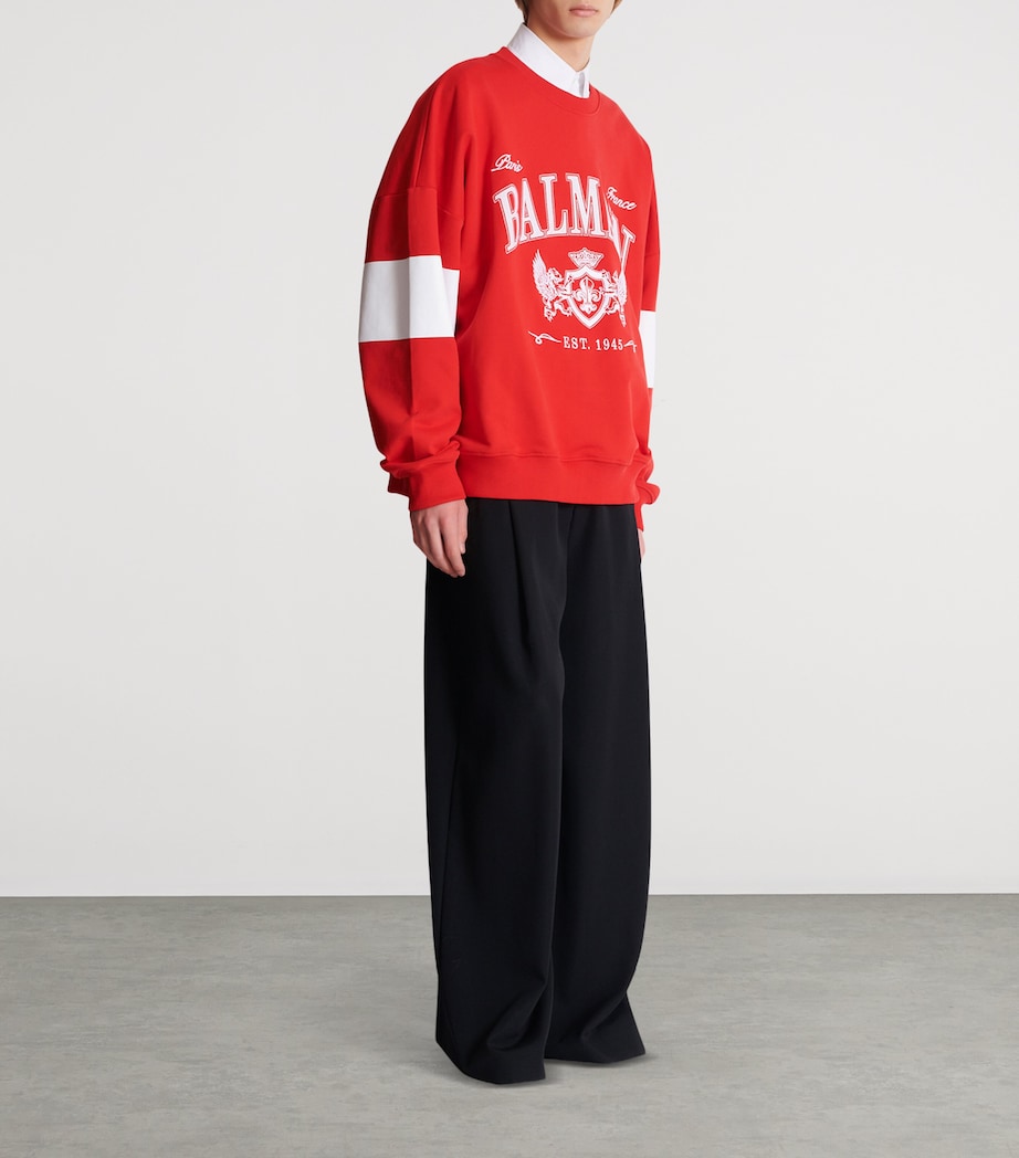Cotton College Sweatshirt MIQ ROUGE/BLANC Image 5