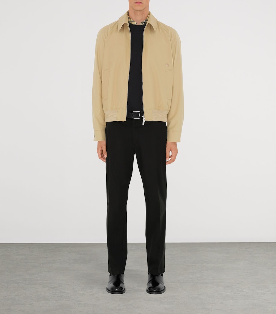 Cotton Gabardine Chester Harrington Jacket FLAX Image 2