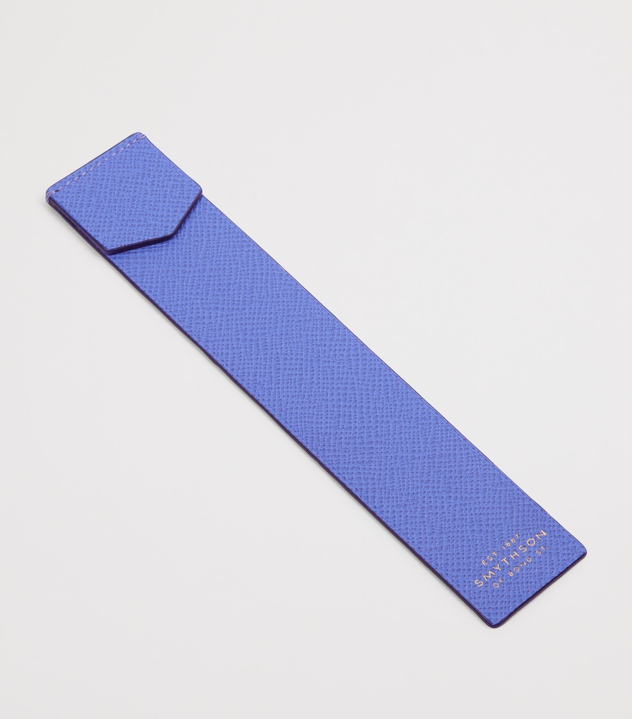 Smythson Panama Leather Bookmark Ultra Violet Image 3