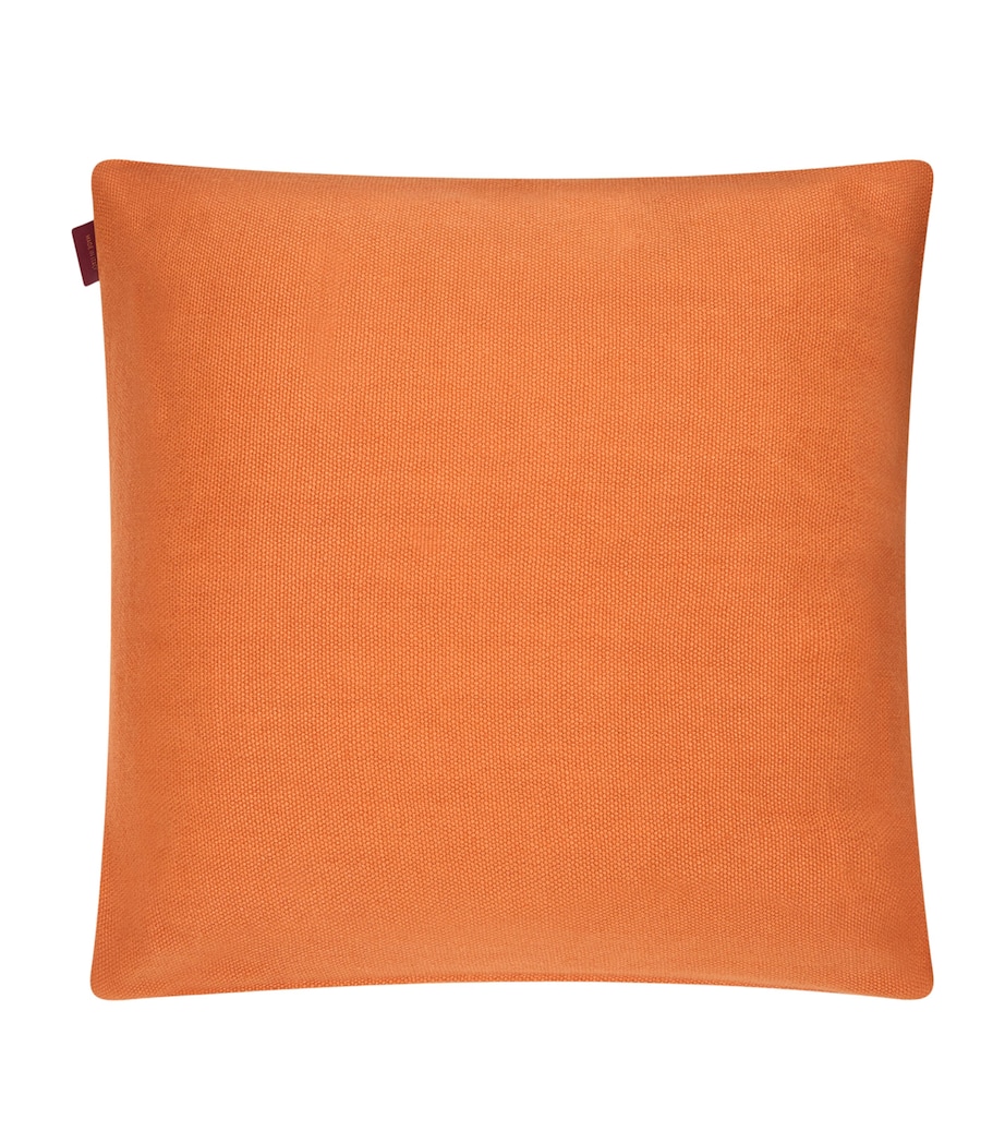 Linen Pegaso Embroidered Cushion (45cm x 45cm) A0982 PINK/RED Image 3