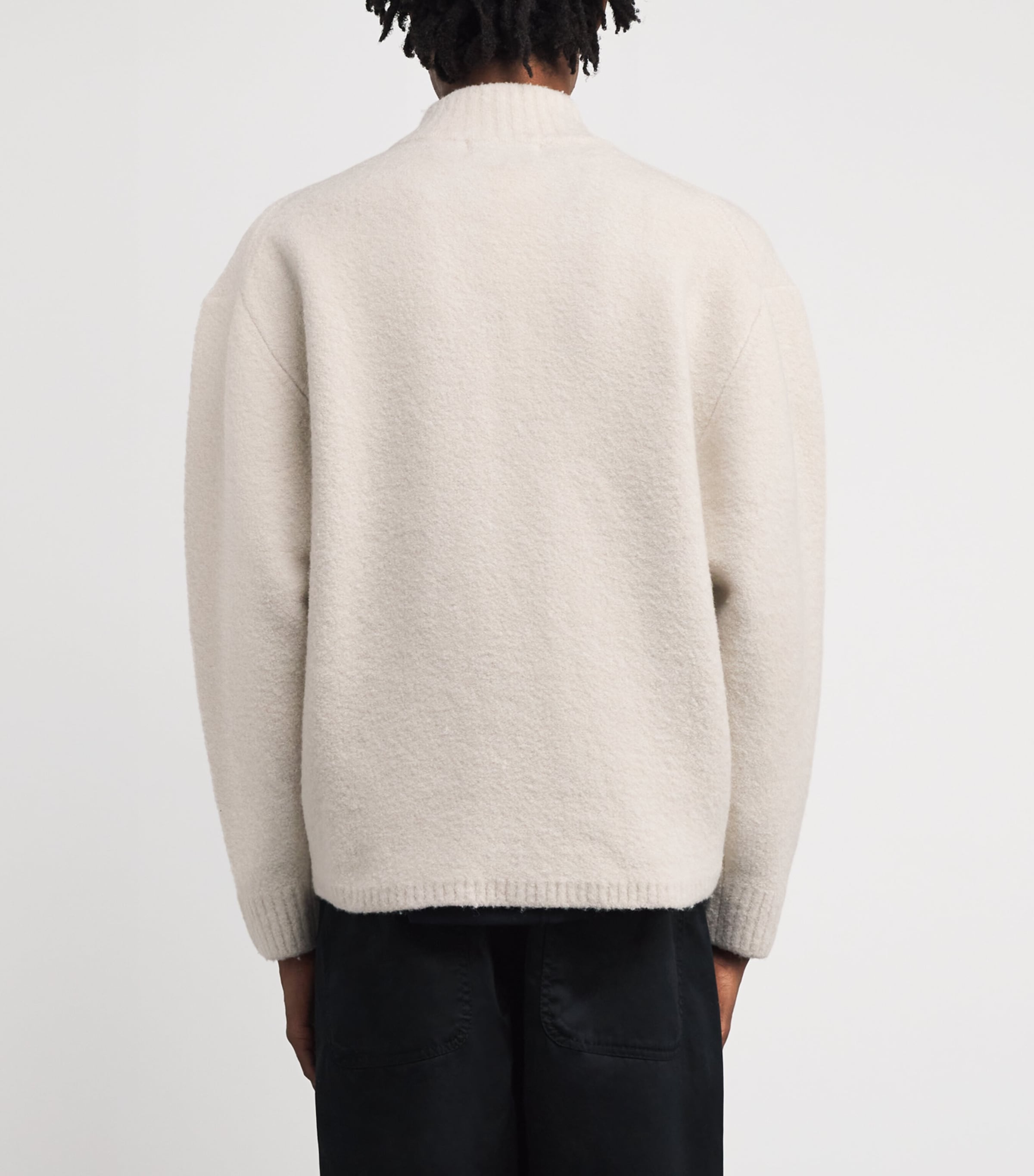 Le 17 Septembre Ivory Wool-Blend Half-Zip Sweater | Harrods UK