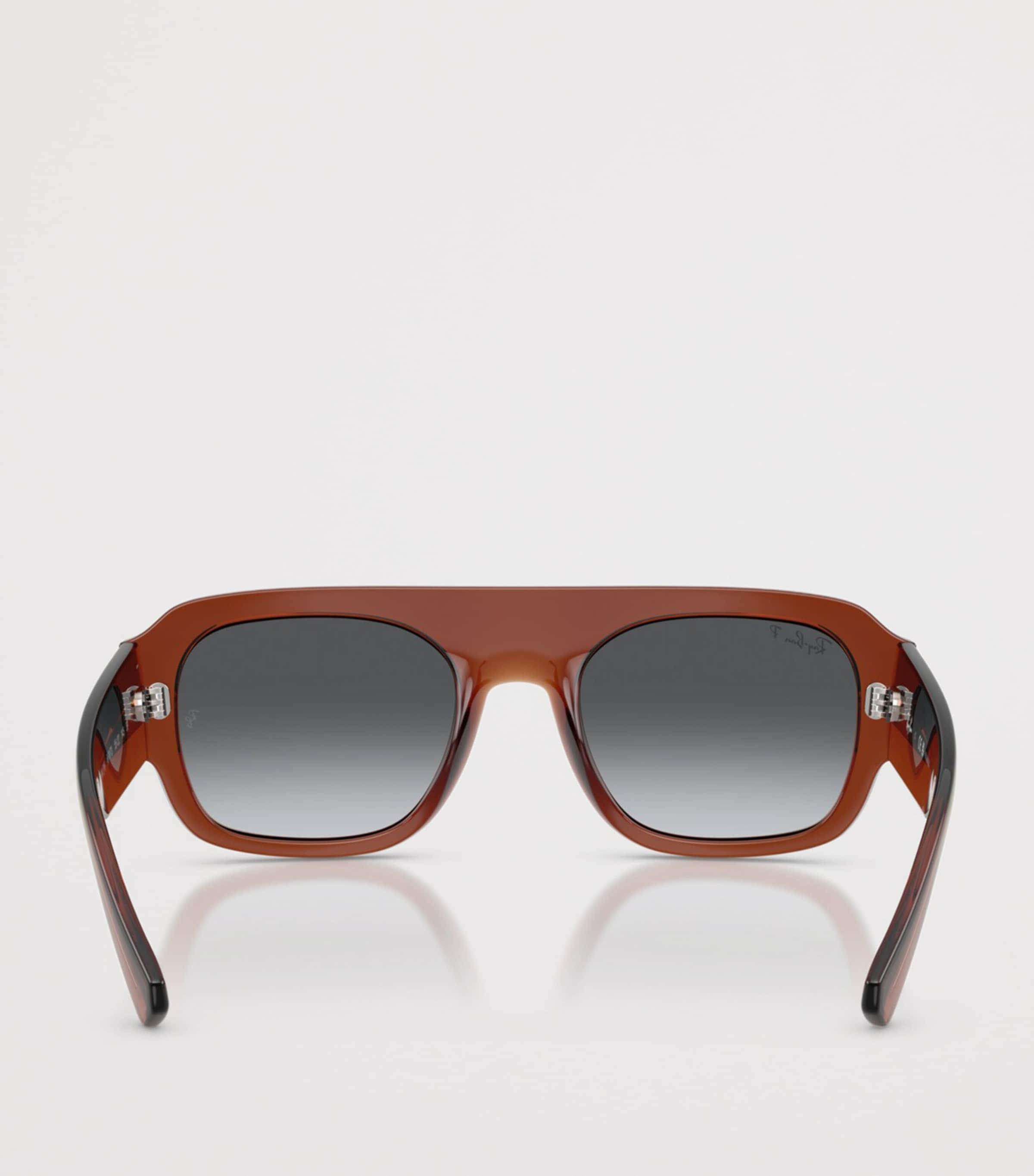 Ray-Ban RB2218 Irregular Sunglasses Brown Image 4