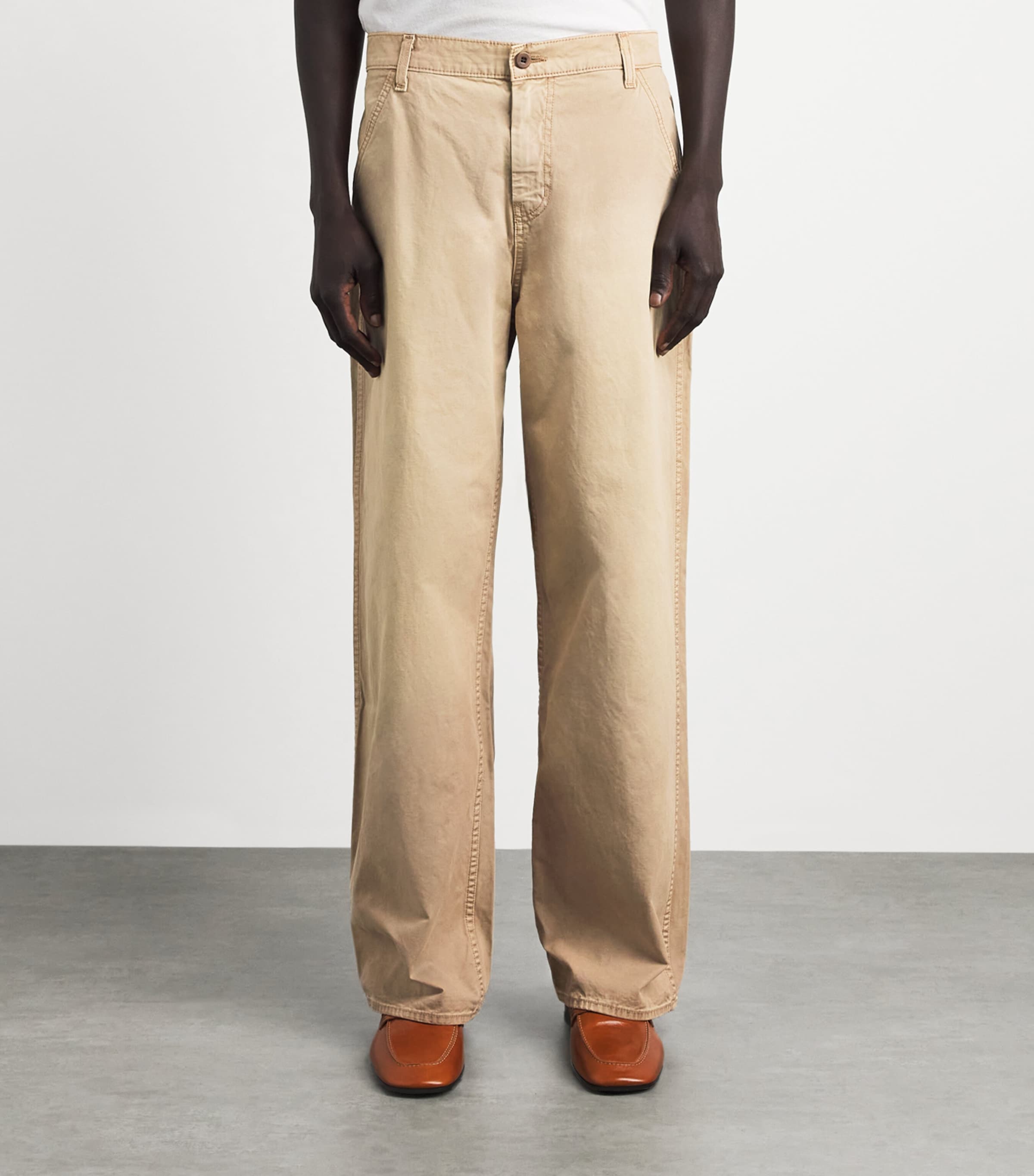 Cherry Los Angeles Mens Western Straight Chinos Desert Tan Image 4