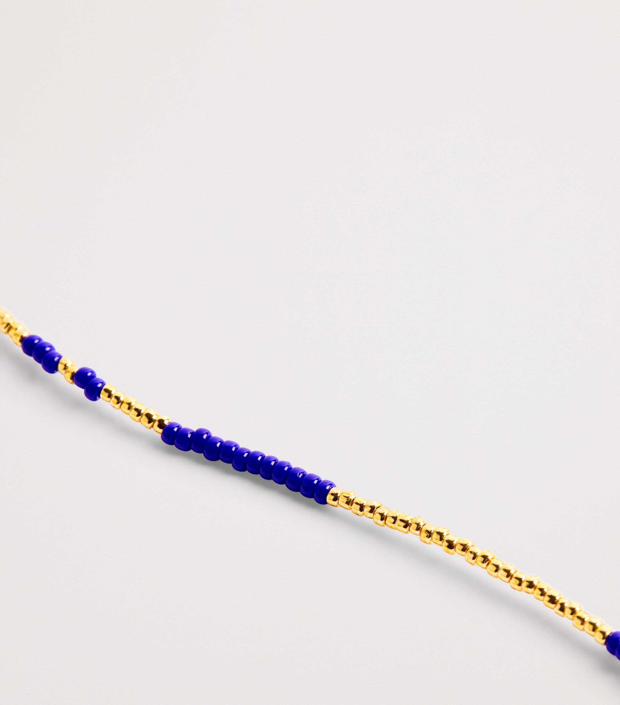 Anni Lu Gold-Plated Beaded Asym Bracelet Navy Image 3