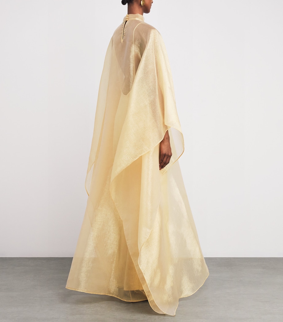 Organza Sphinx Maxi Kaftan GOLD Image 3