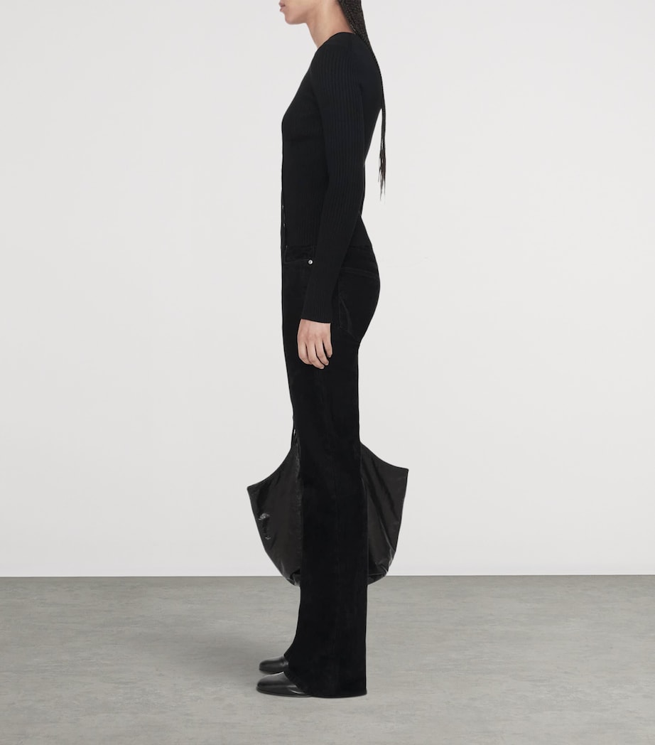 AllSaints Womens Cut-Out Cruz Cardigan Black Image 8