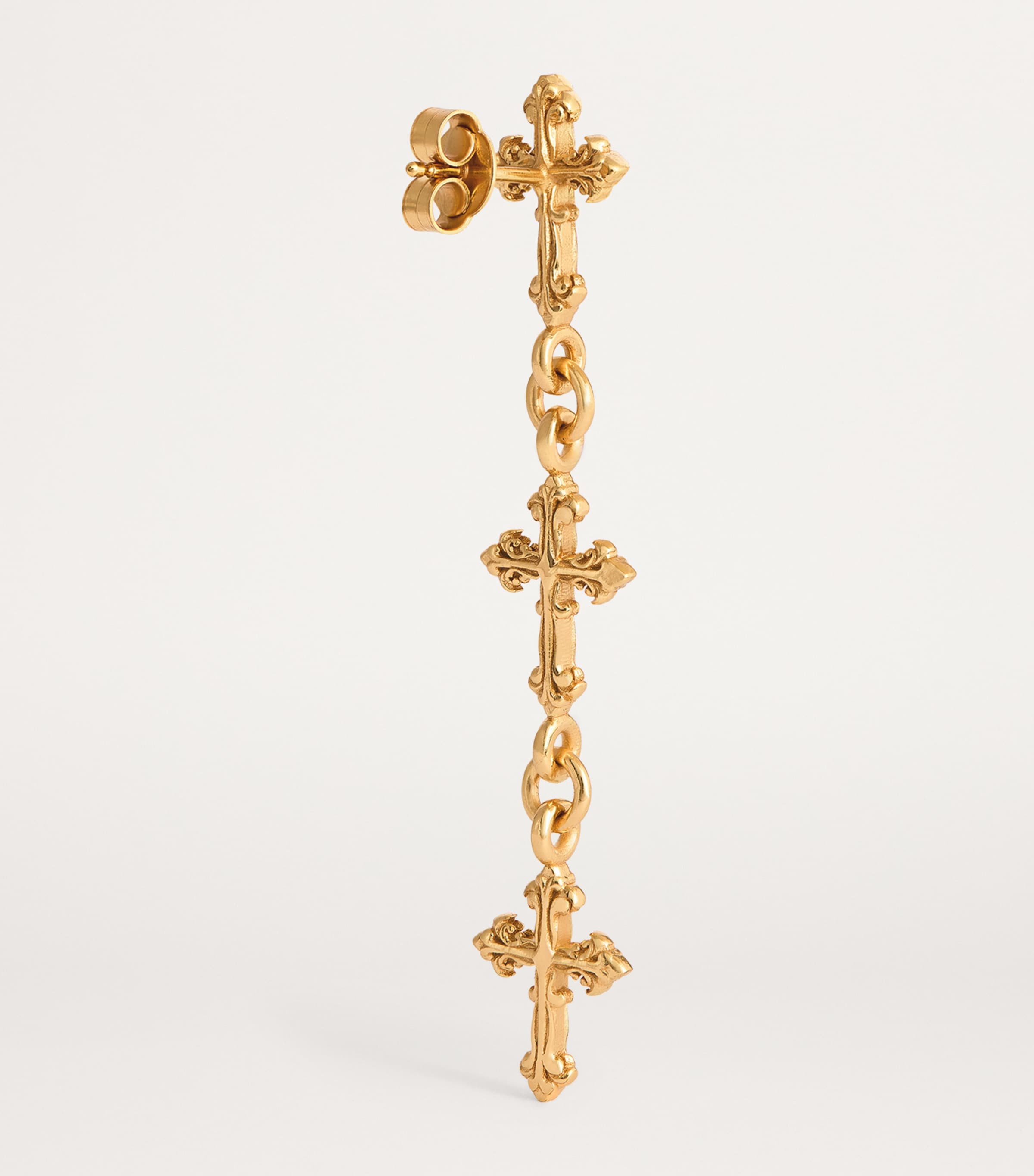 EMANUELE BICOCCHI ゴールド Tiny Cross シングルピアス EMANUELE BICOCCHI CROSS SINGLE SMALL ピアス Emanuele
