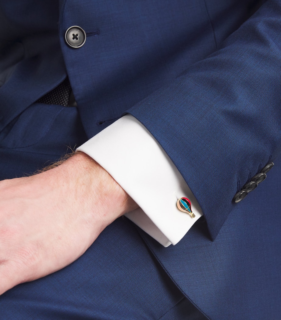 Paul Smith Signature Stripe Hot Air Balloon Cufflinks Coloured Image 2