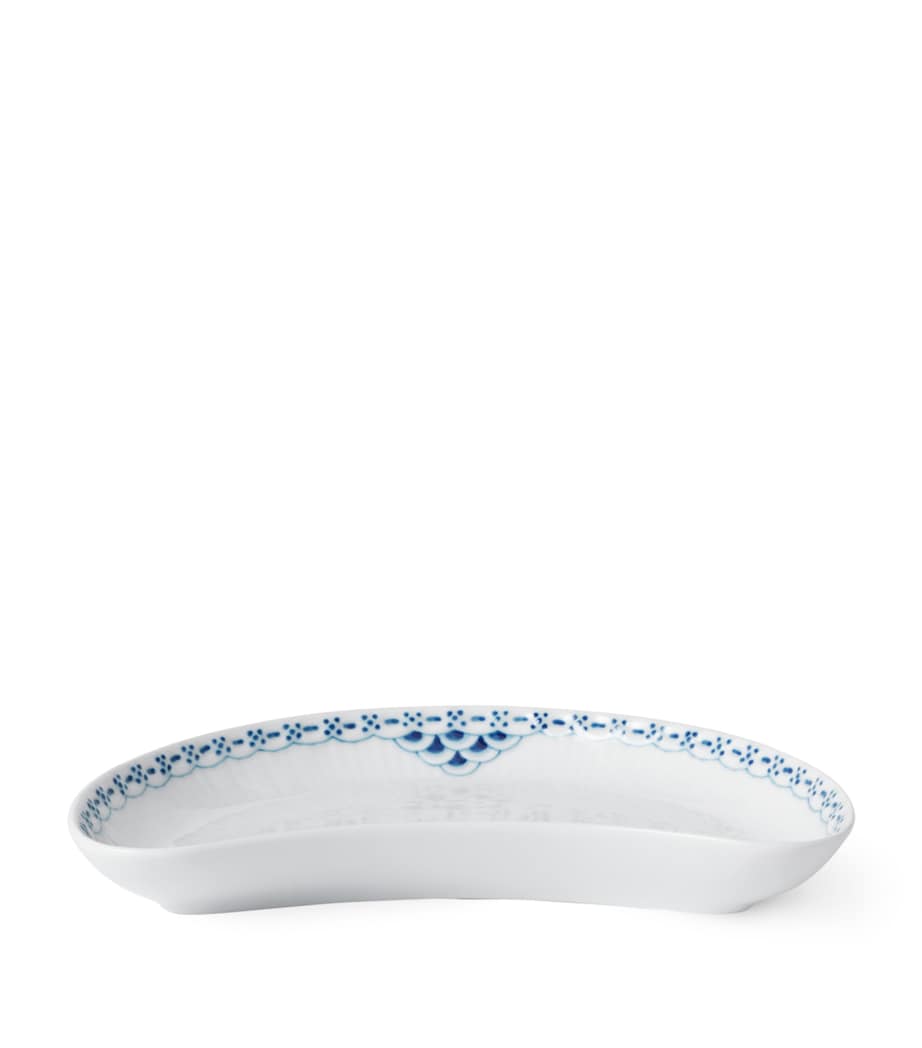 Royal Copenhagen Porcelain Princess Crescent Dish (22cm) White Image 1
