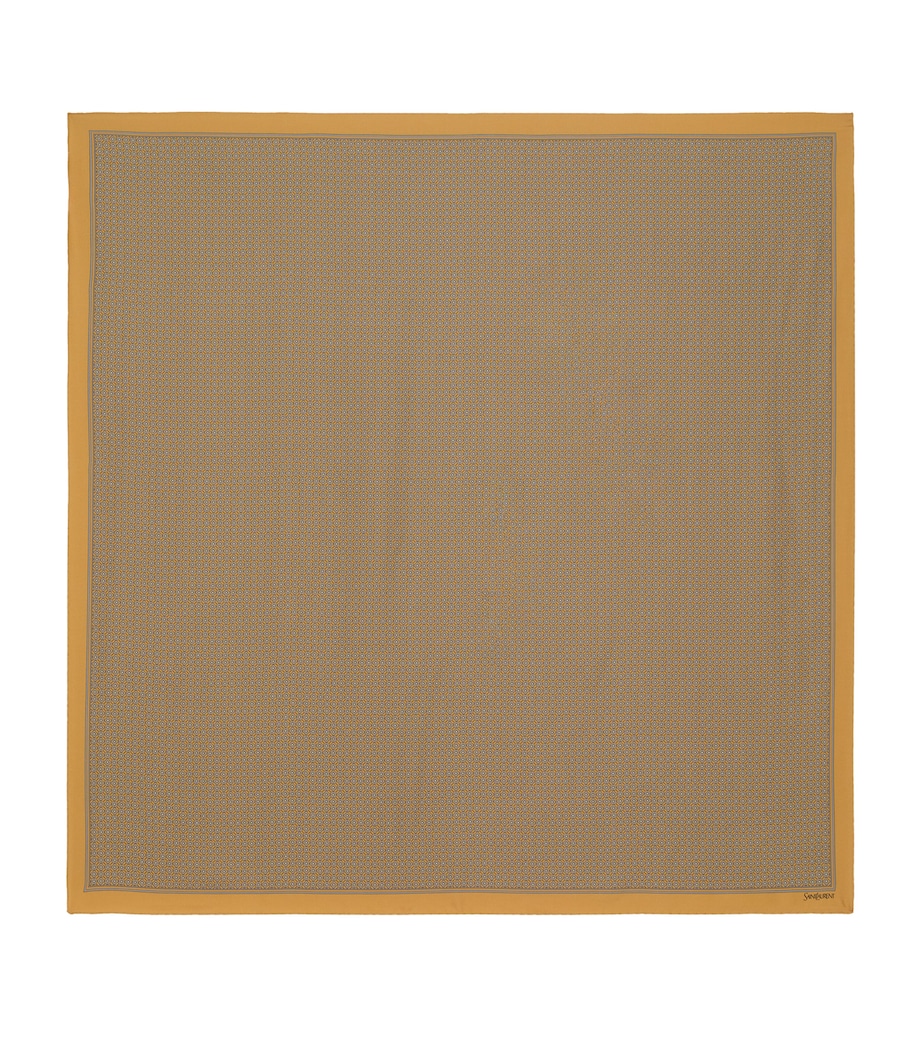 Silk Geometric Print Scarf 7788 Image 1