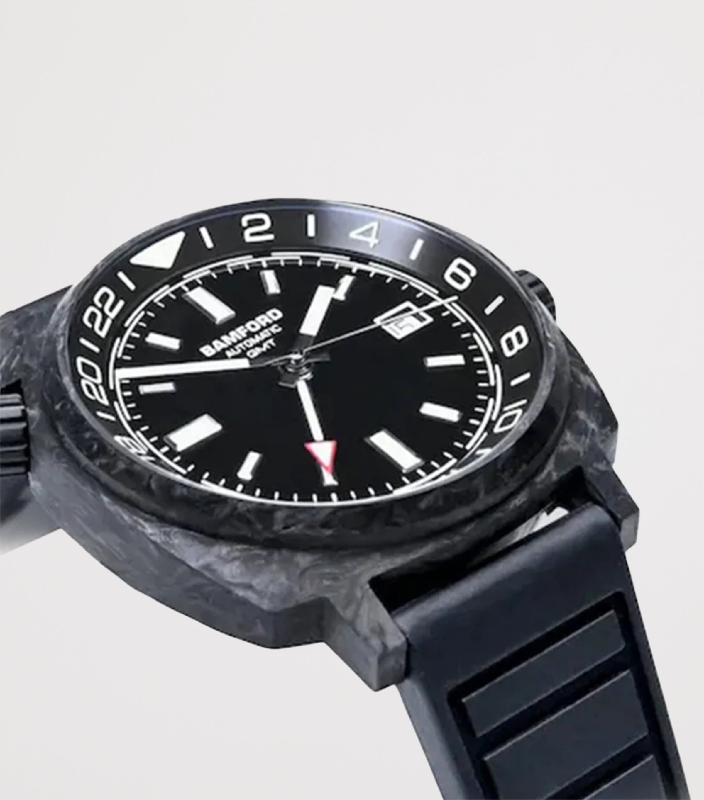 Bamford London Forged Carbon GMT Watch 40mm Black Image 2
