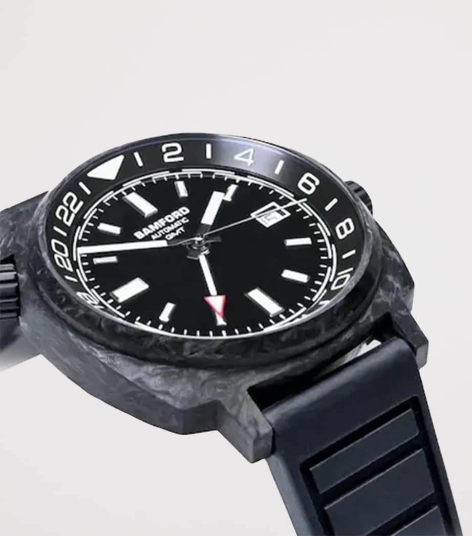 Bamford London Forged Carbon GMT Watch 40mm Black Image 2