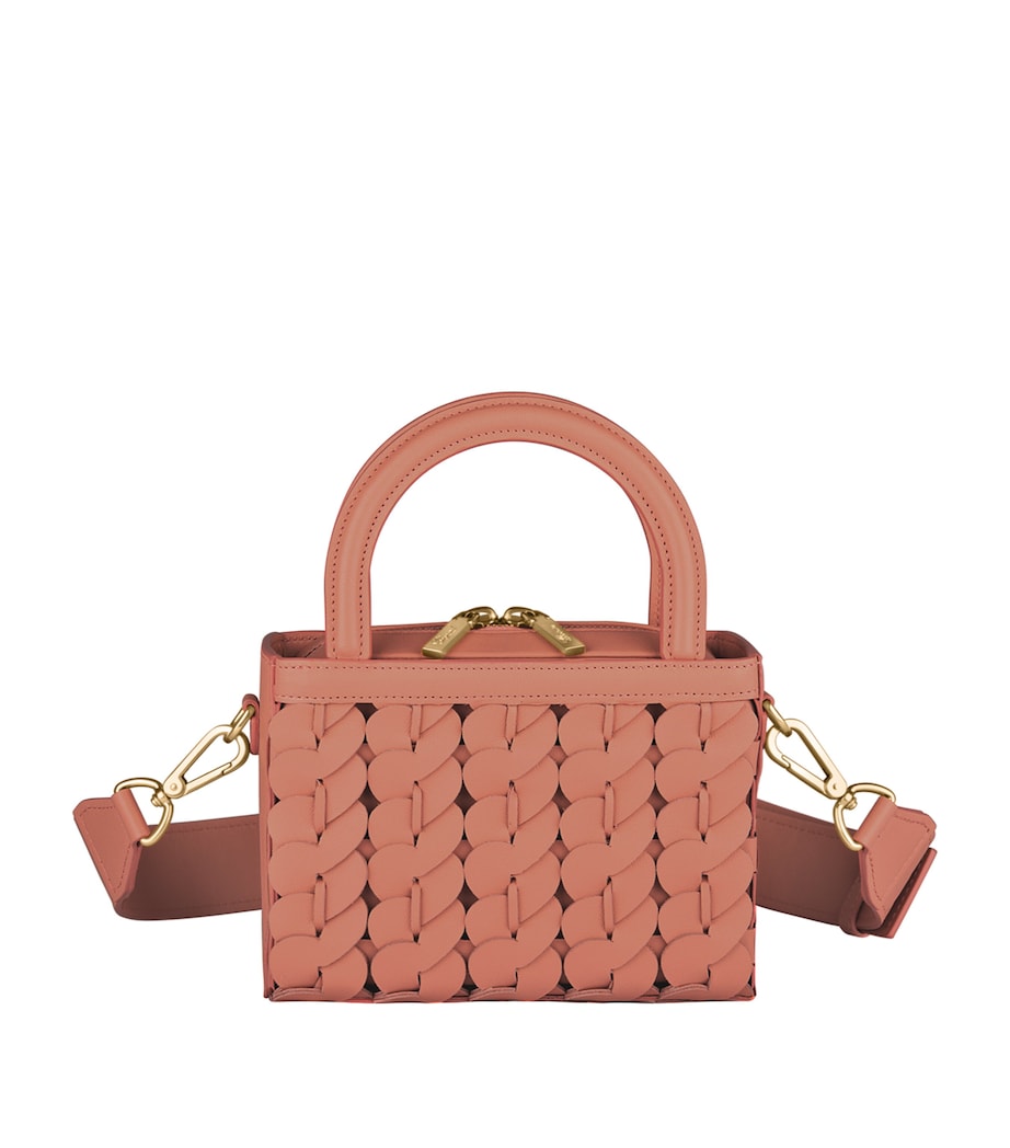 Micro Happy Hearts Top-Handle Bag PEACH Image 5