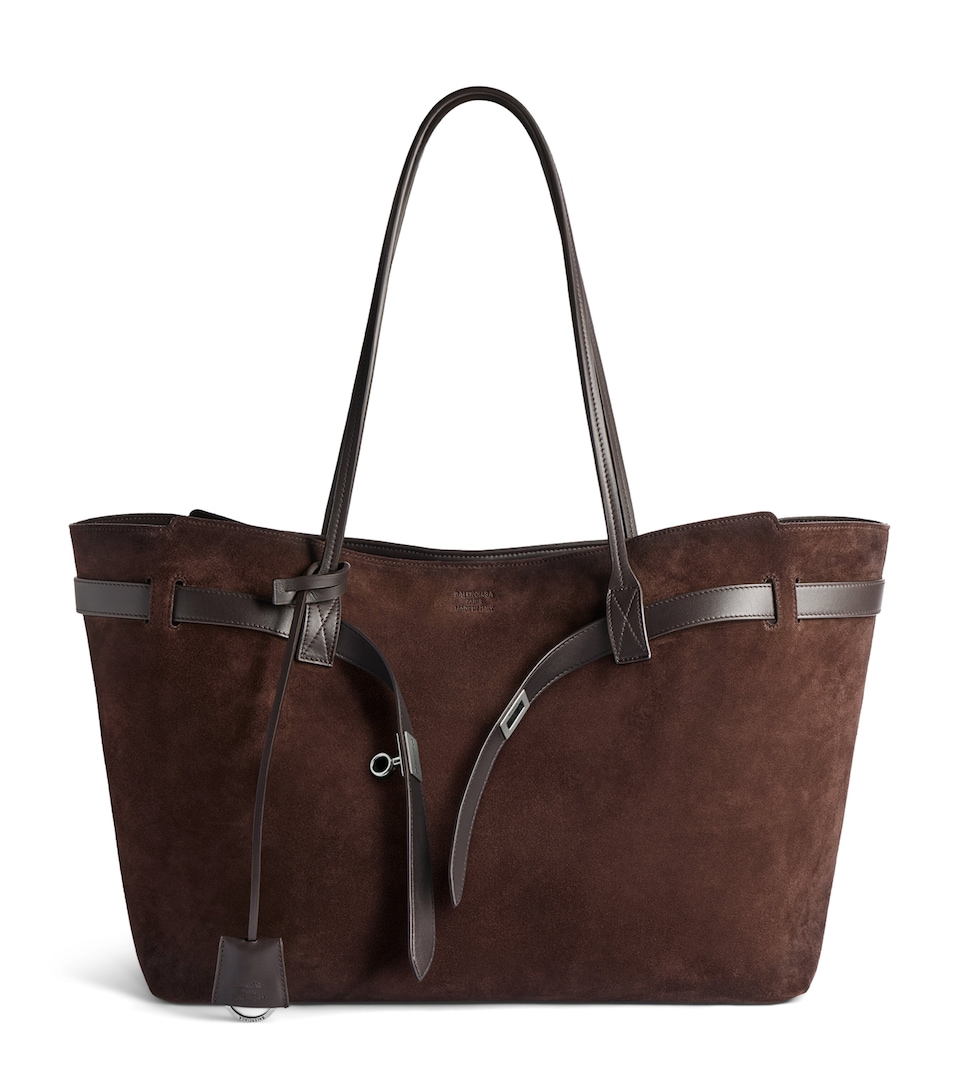 Balenciaga Suede Bel Air Tote Bag