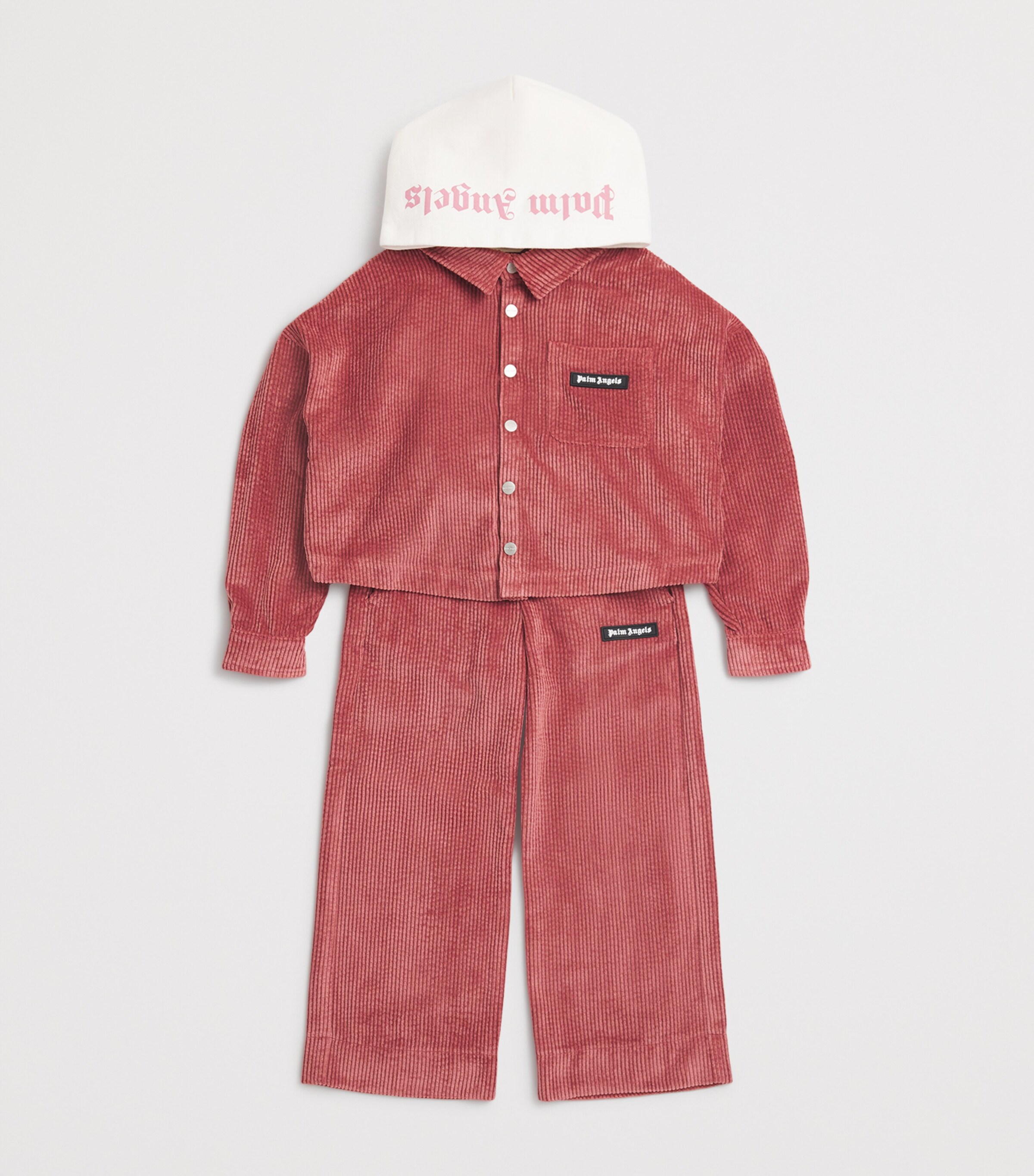 Corduroy Adaptable Hooded Shirt Jacket (4-12 Years) 3003ANTIQUE RSE OFFW Image 3