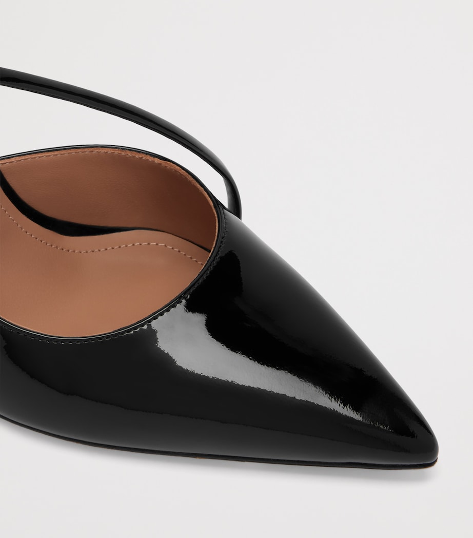 Patent Bettina Heeled Courts 90 BLACK Image 5