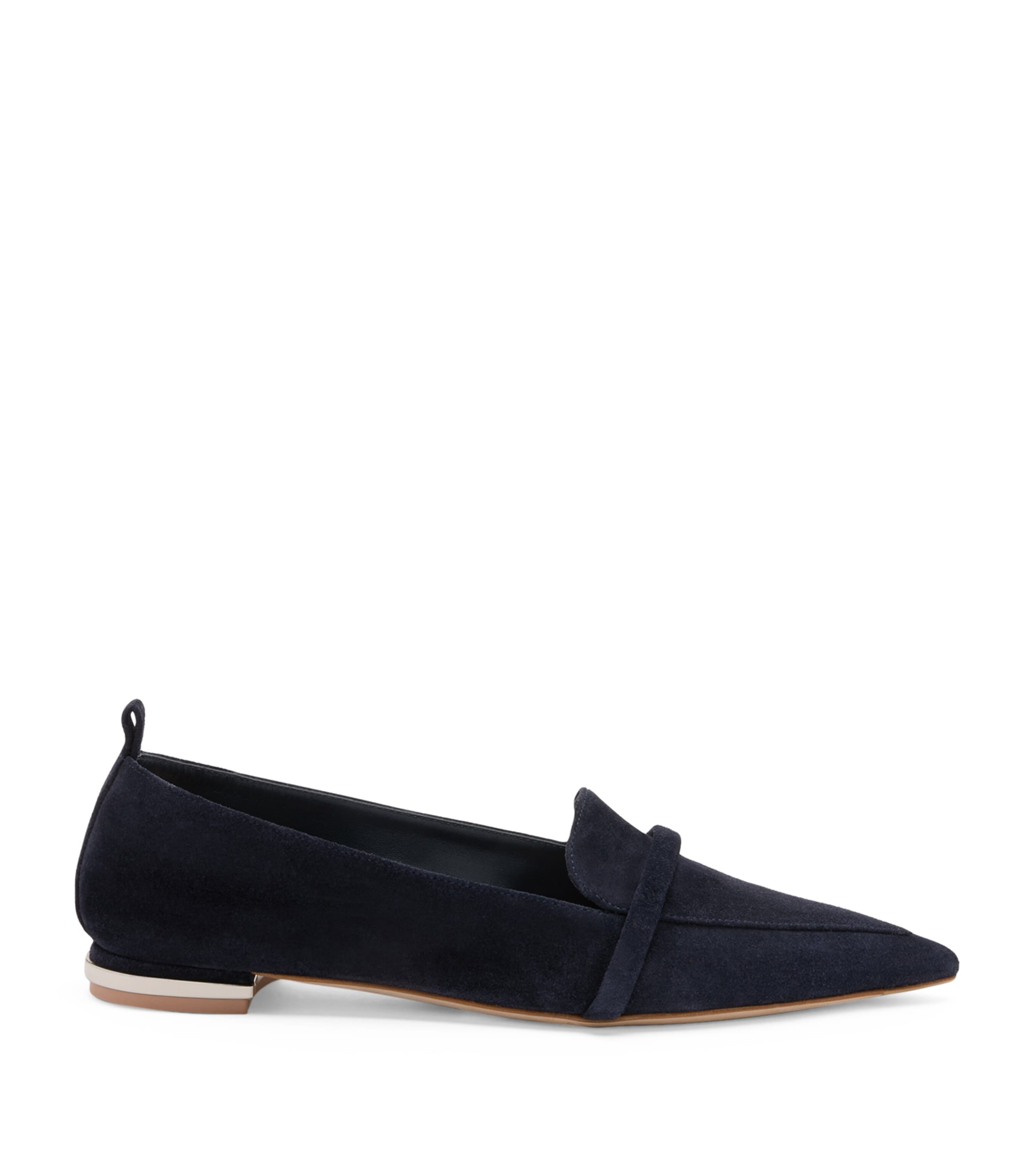 Malone Souliers Suede Dora Loafers In Navy