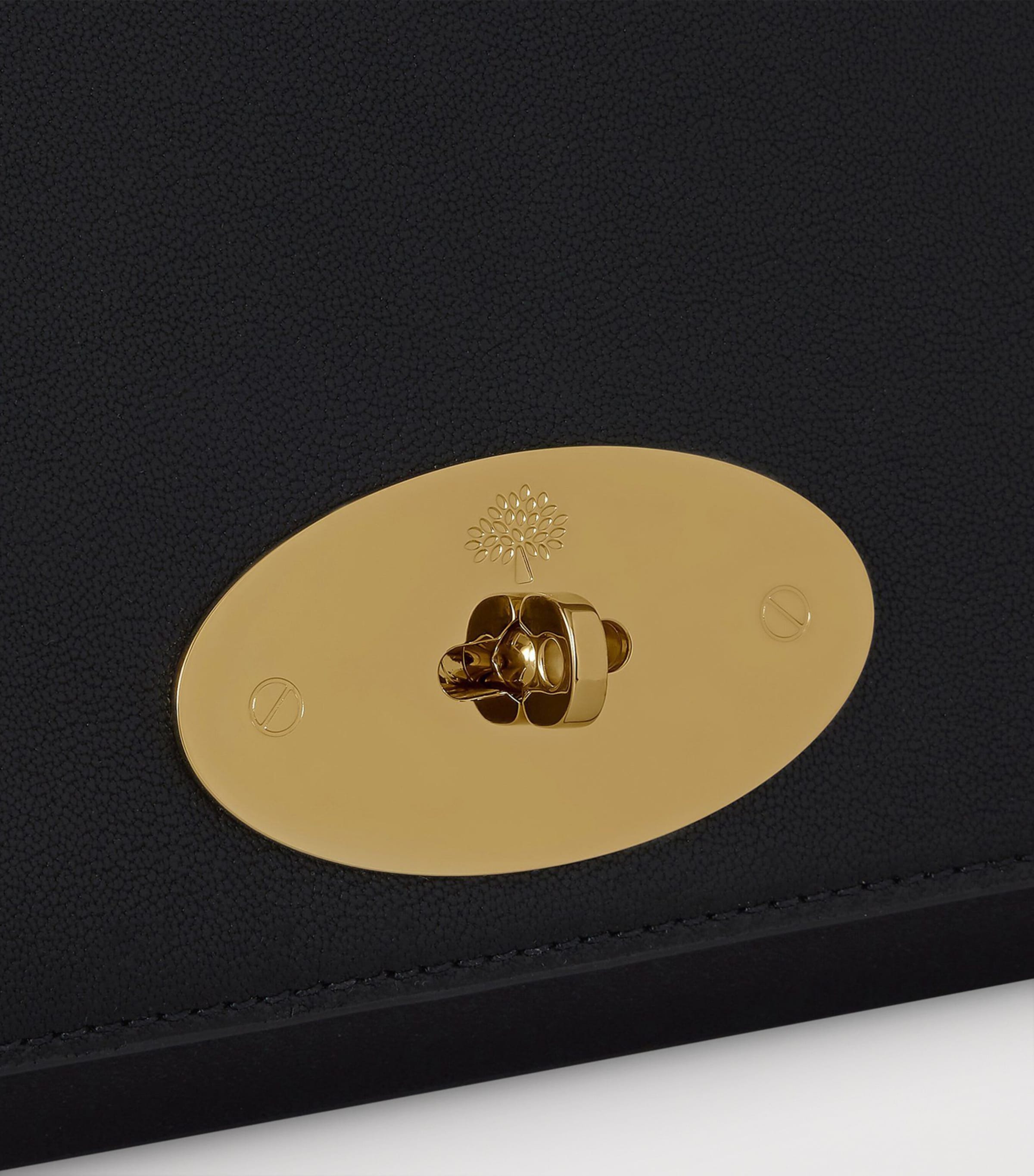 Mulberry Leather Lily Clutch Bag Black Image 4