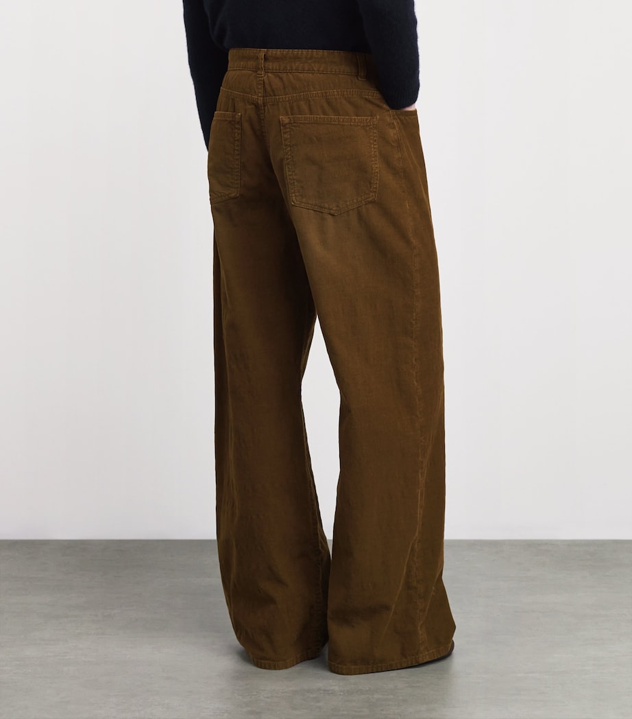 The Row Womens Eglitta Stretch-Cotton Jeans Cinnamon Image 4