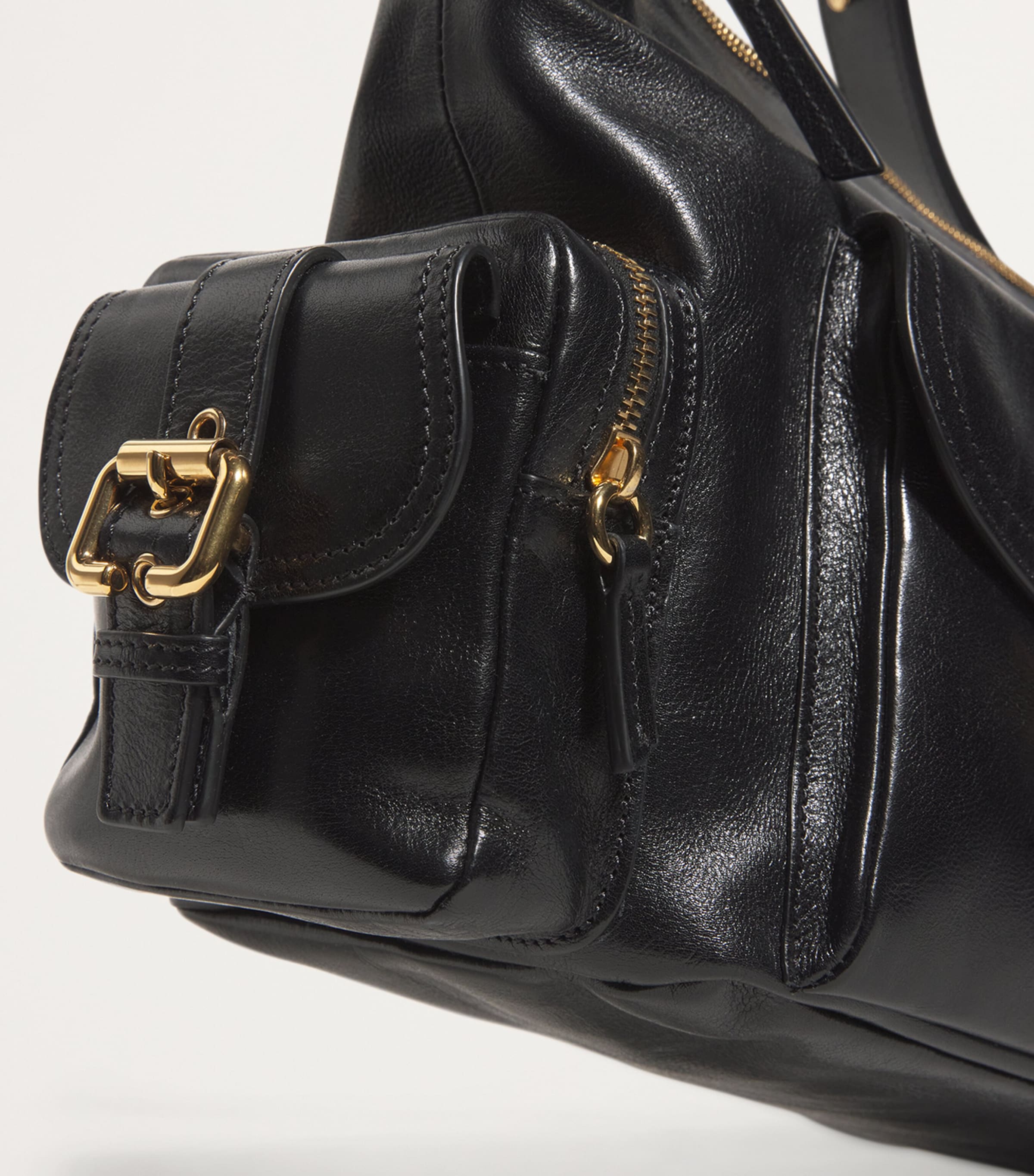 CHLOE BLACK LEATHER CAMERA BAG HANDBAG Camera Bucket bag in CHLOE BLACK LEATHER CAMERA BAG HANDBAG Camera Bucket bag in