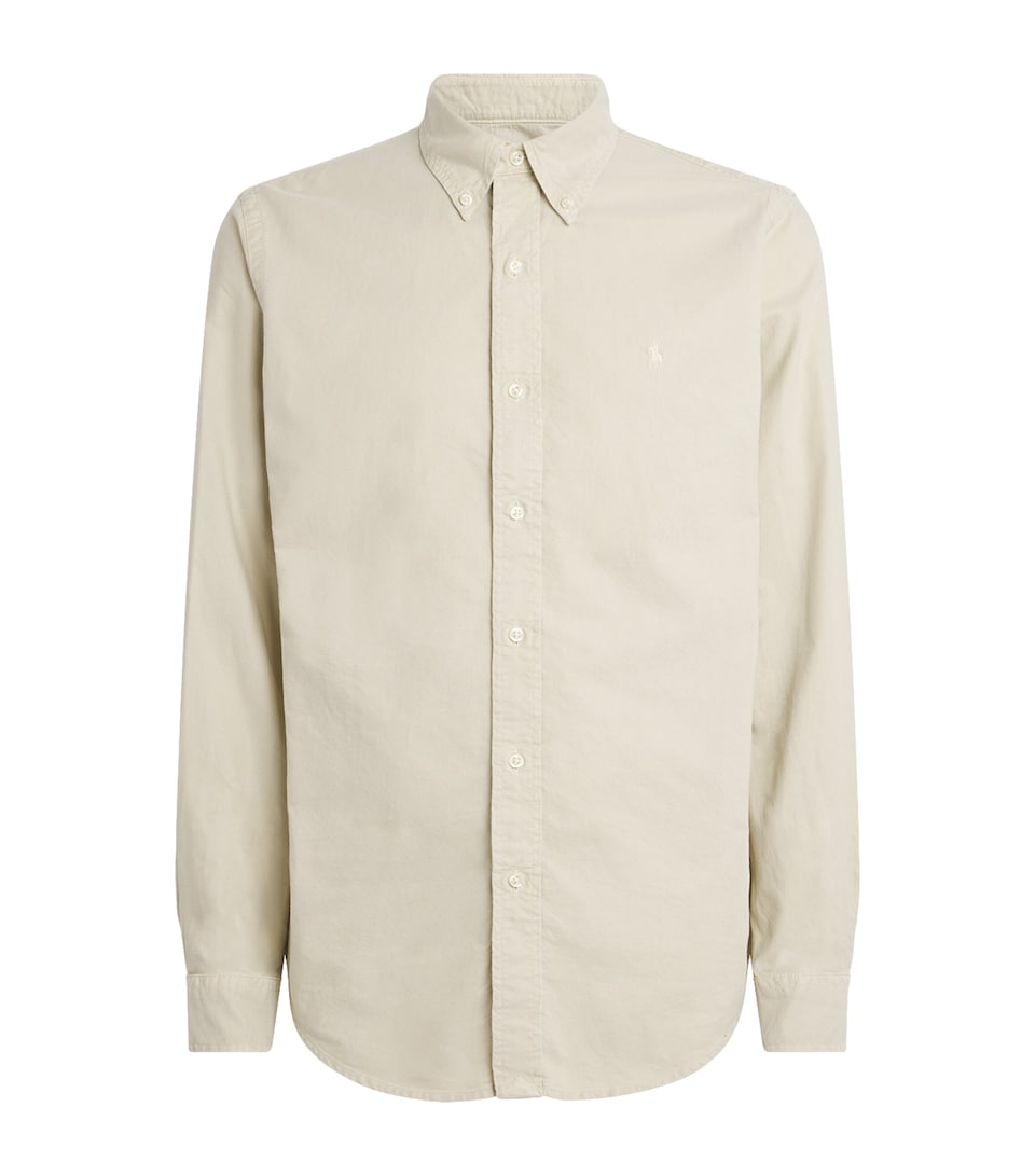 Polo Ralph Lauren Garment-Dyed Oxford Shirt Classic Stone