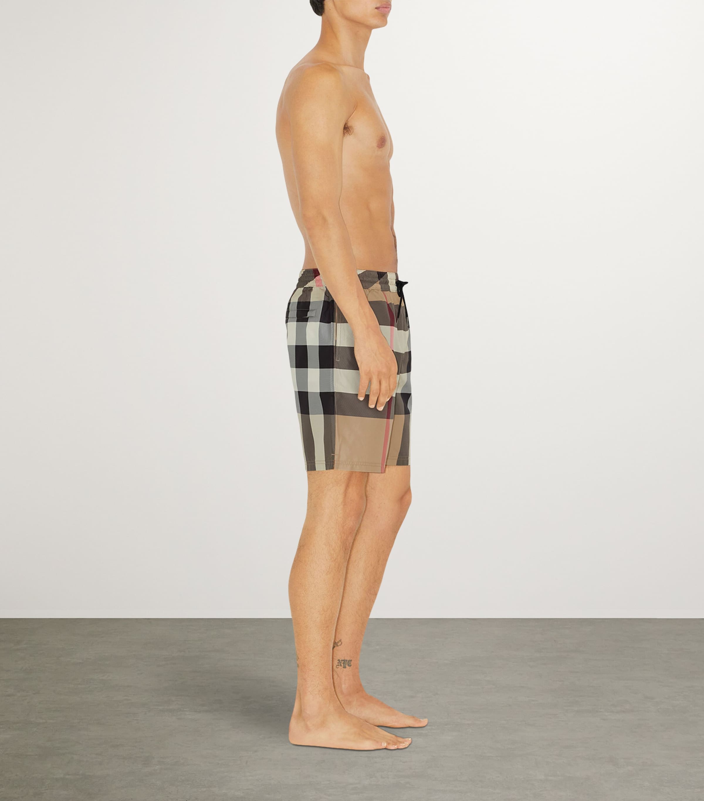 Check Swim Shorts ARCHIVE BEIGE IP CHK Image 3