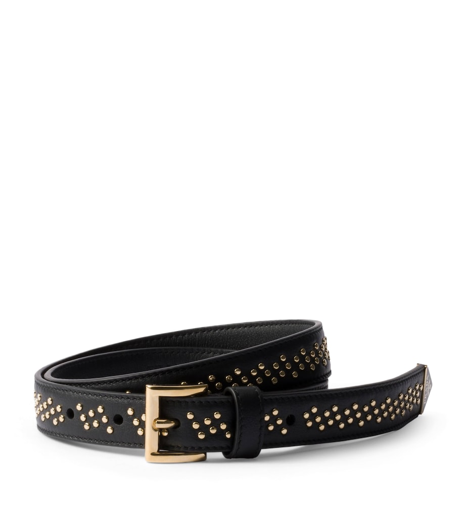Prada Leather Studded Belt Image 1