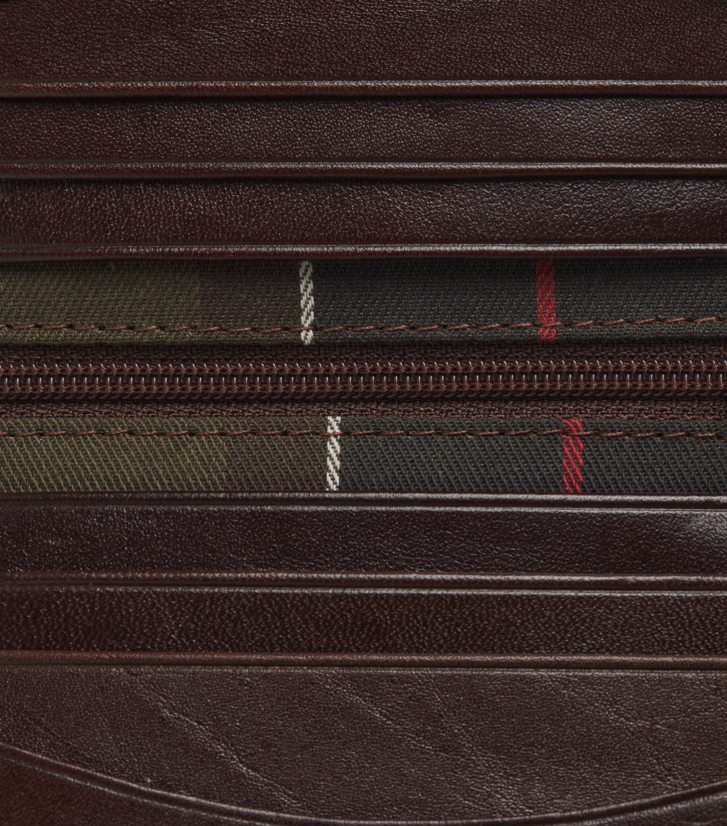 Barbour Small Leather Colwell Bi-Fold Wallet Brown/classic Image 3