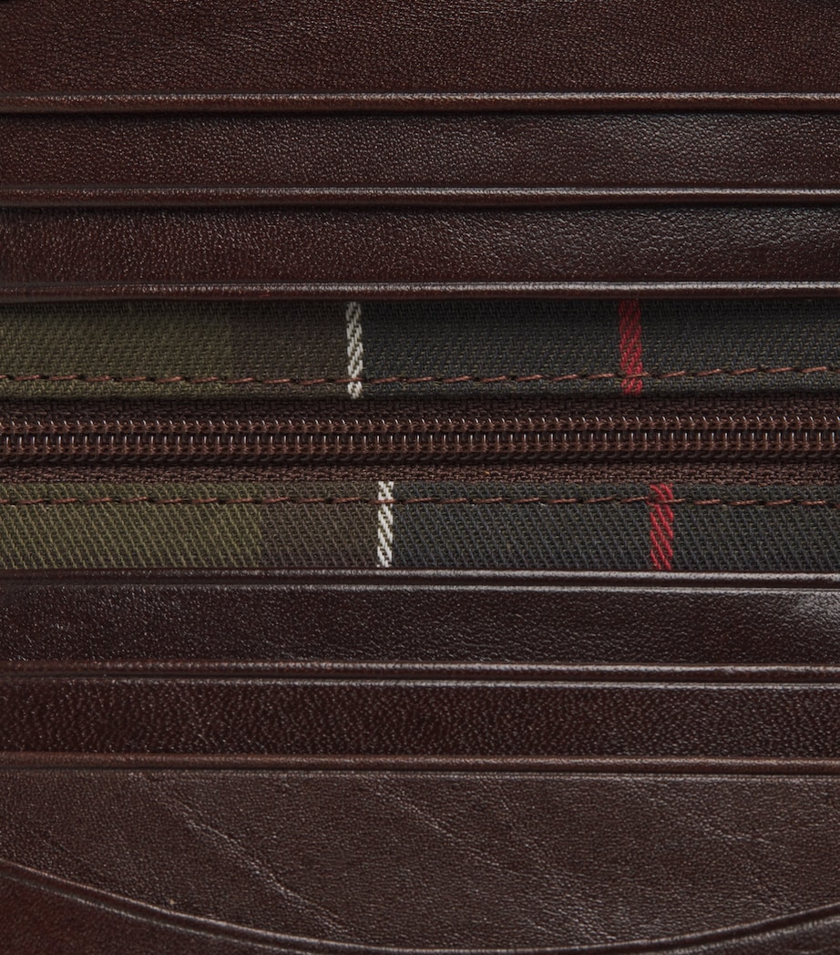 Barbour Small Leather Colwell Bi-Fold Wallet Brown/classic Image 3