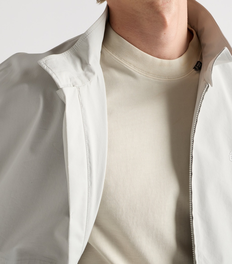 Prada Mens Technical Fabric Logo Jacket Neutral Image 6